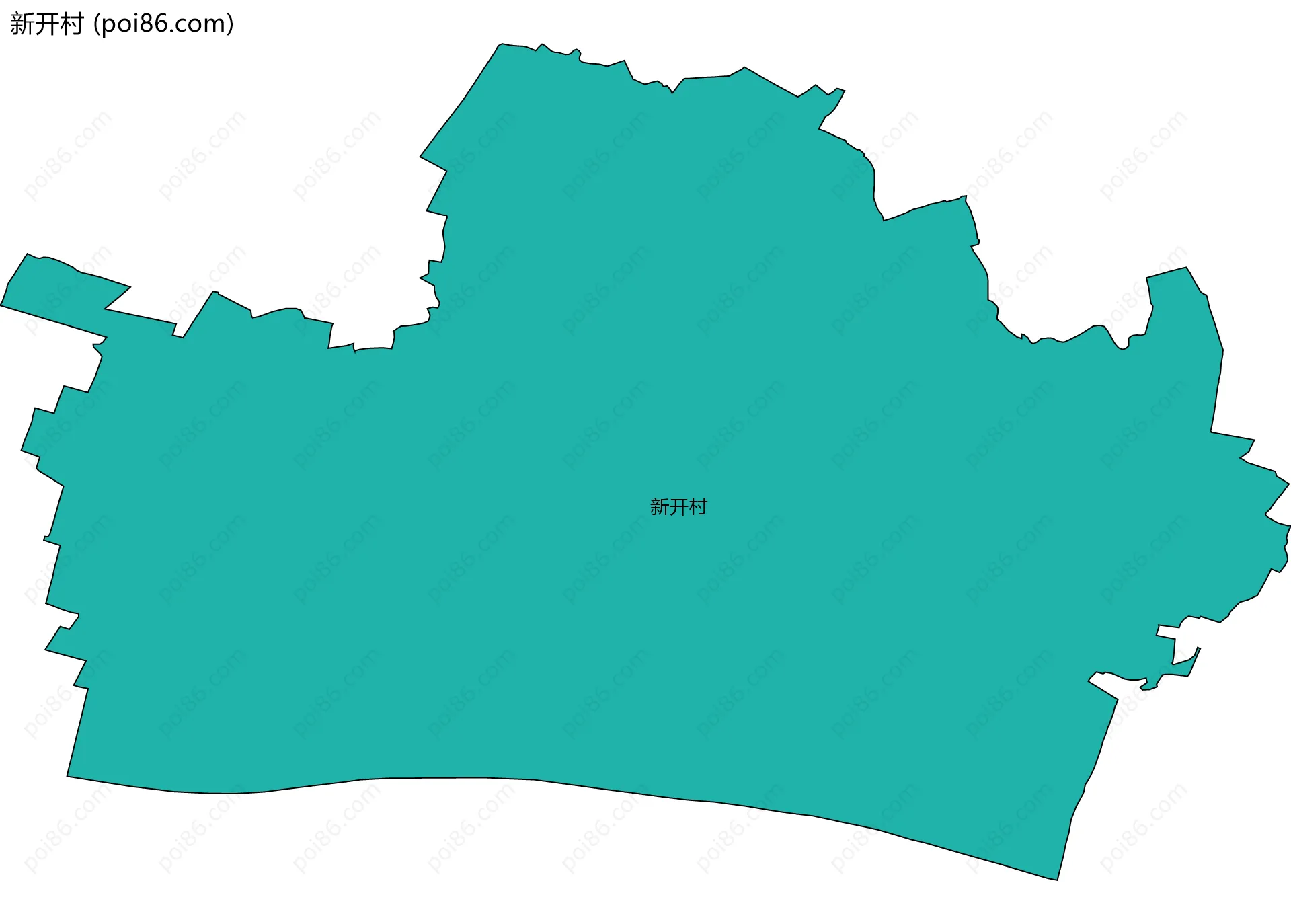 新开村边界地图