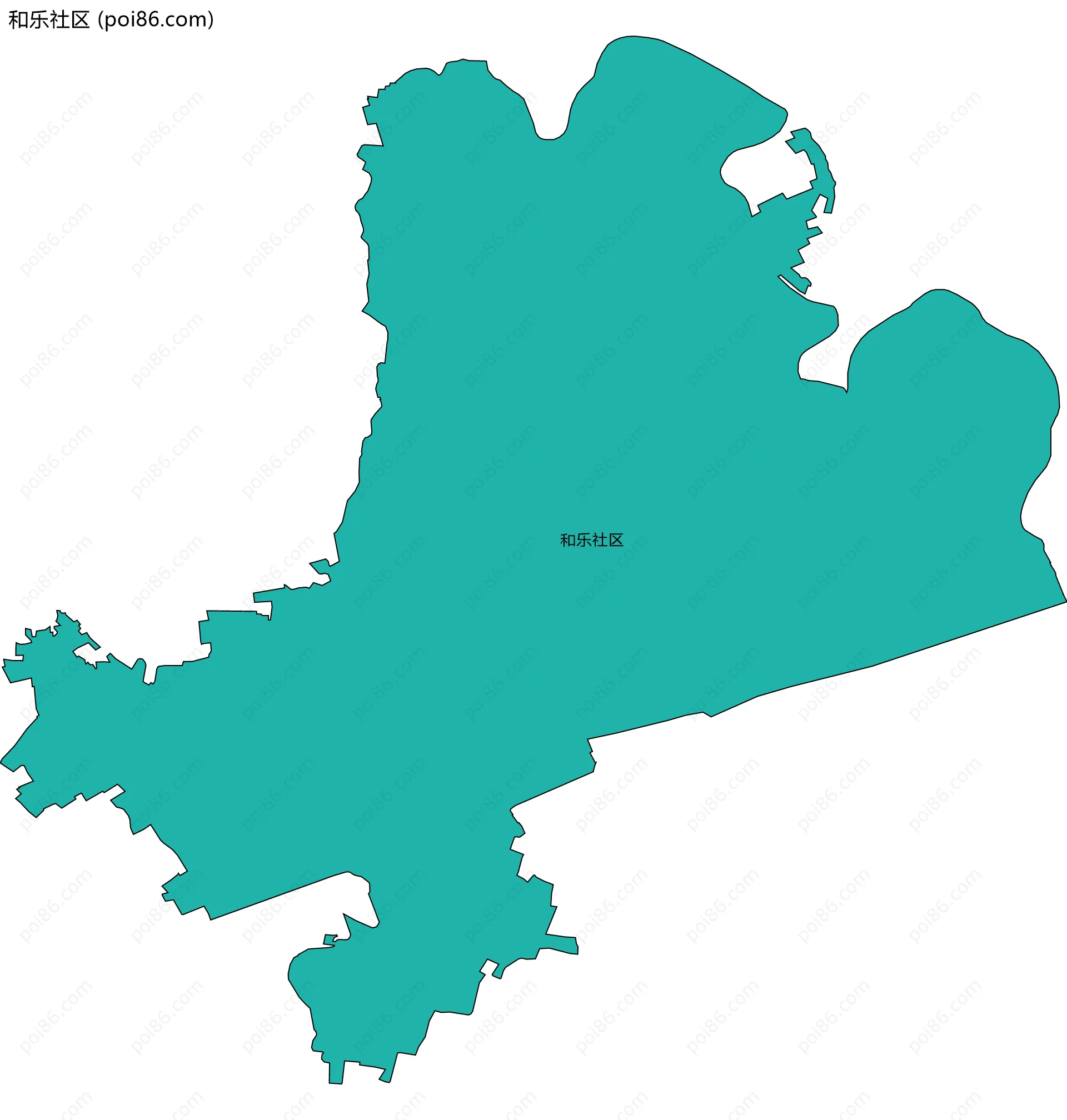 和乐社区边界地图