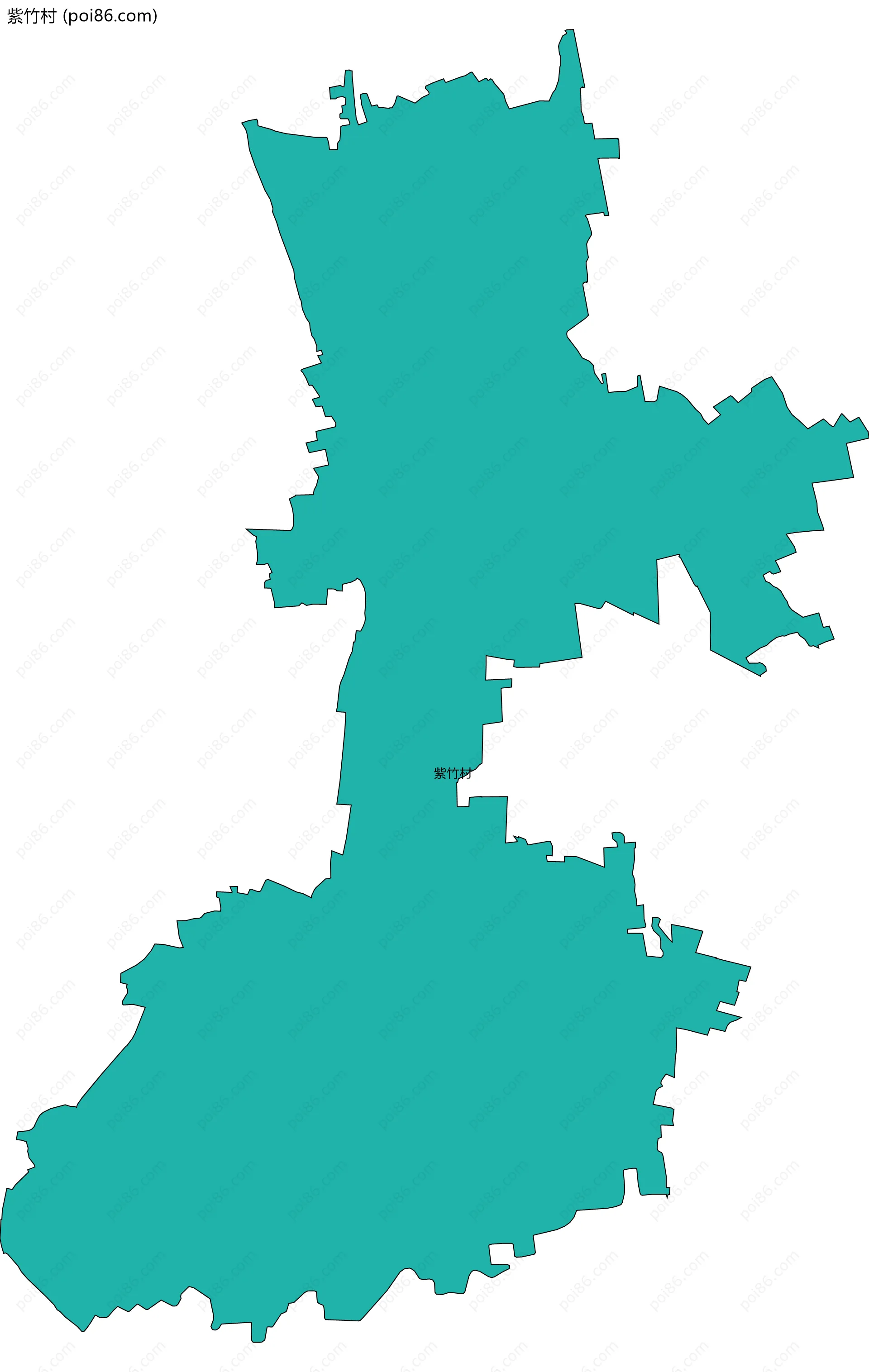 紫竹村边界地图