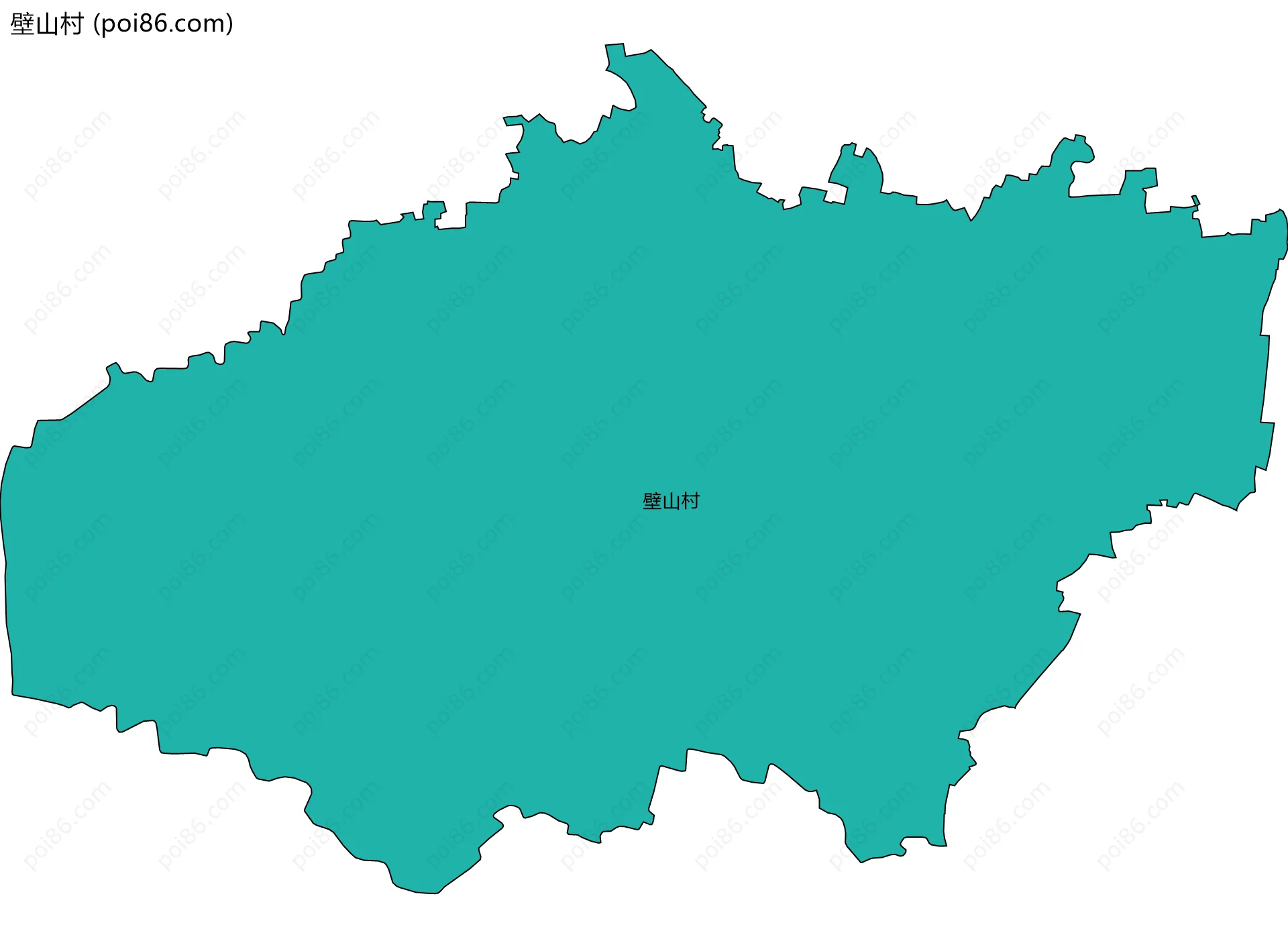 壁山村边界地图
