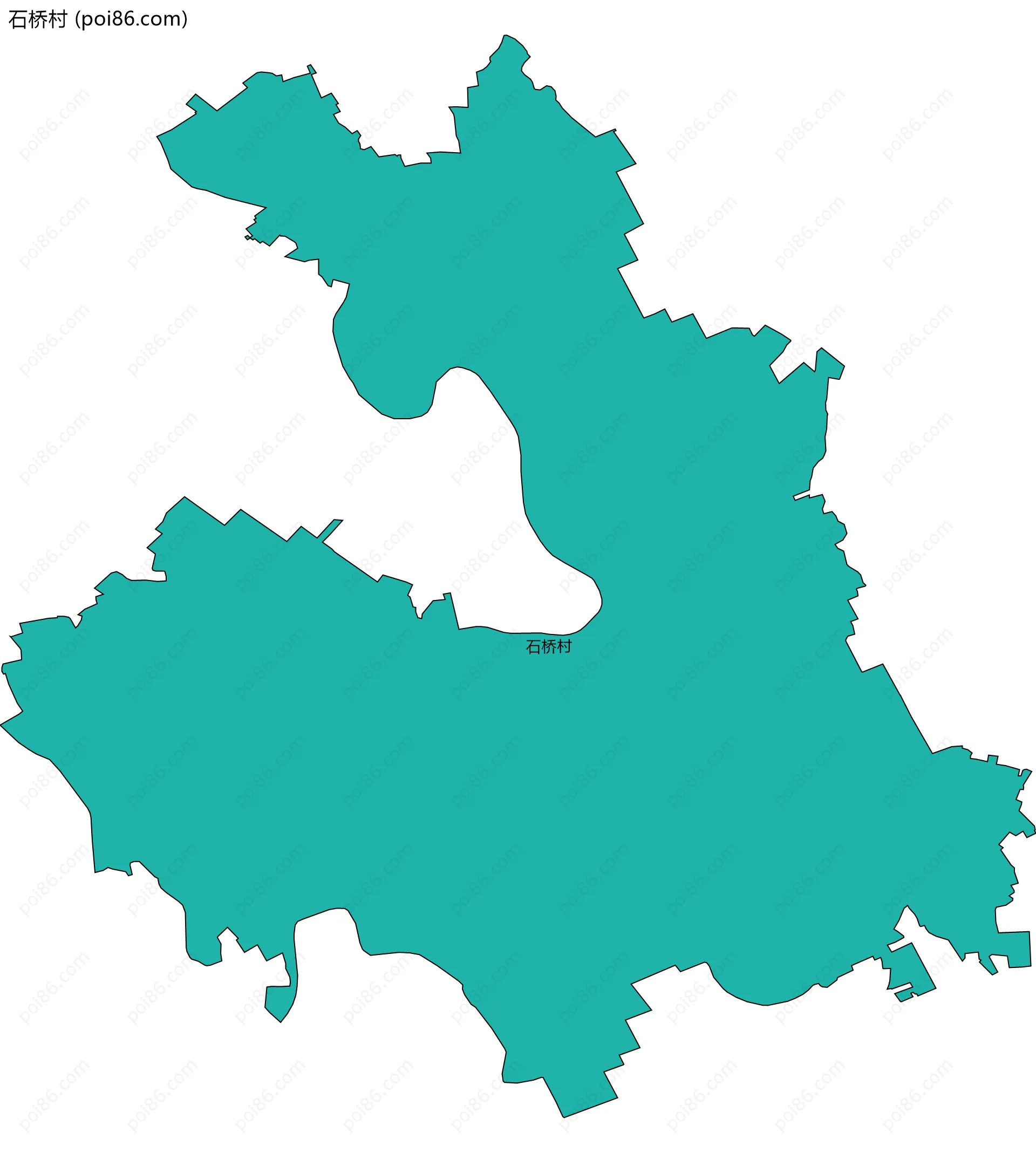 石桥村边界地图