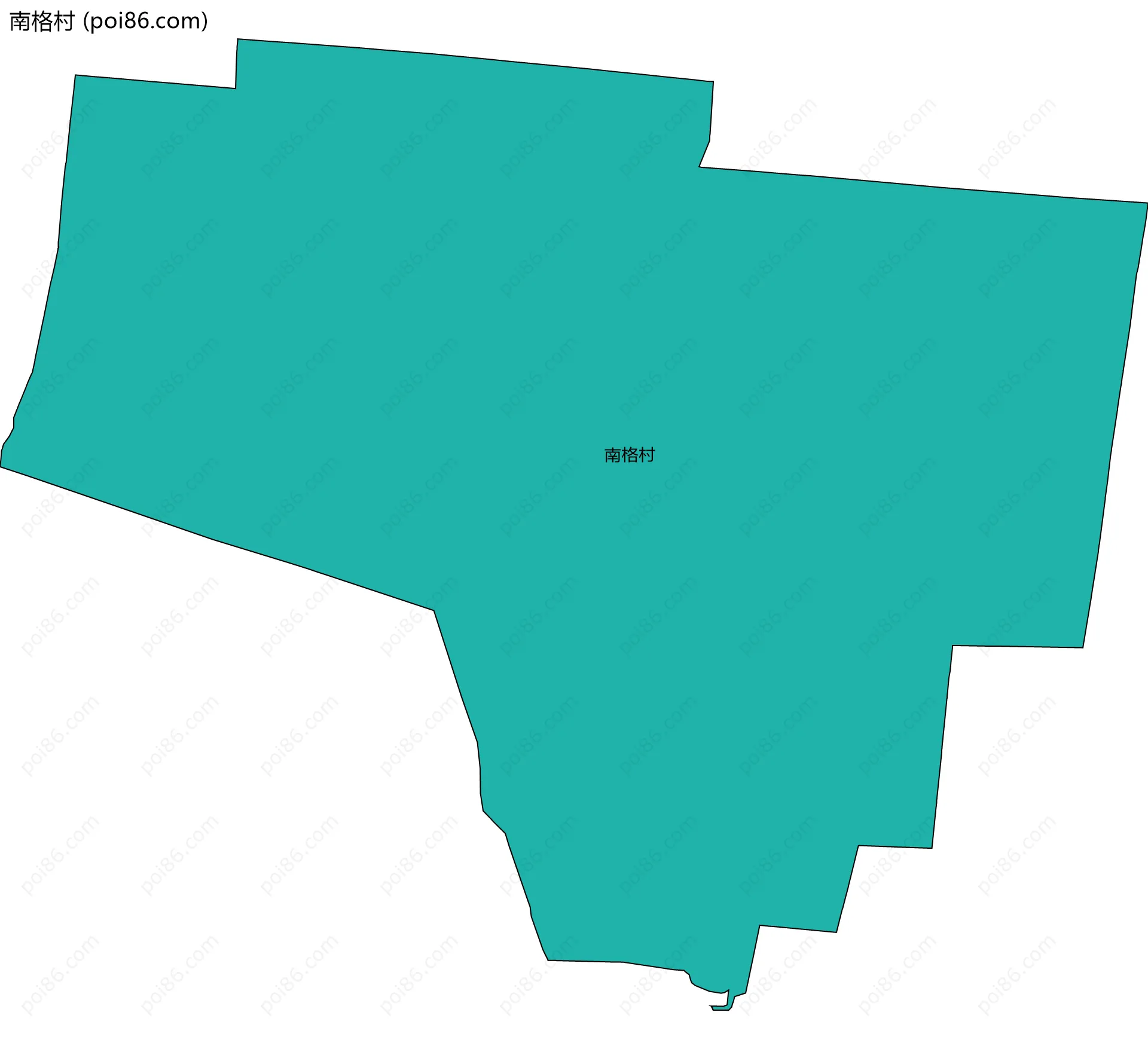 南格村边界地图