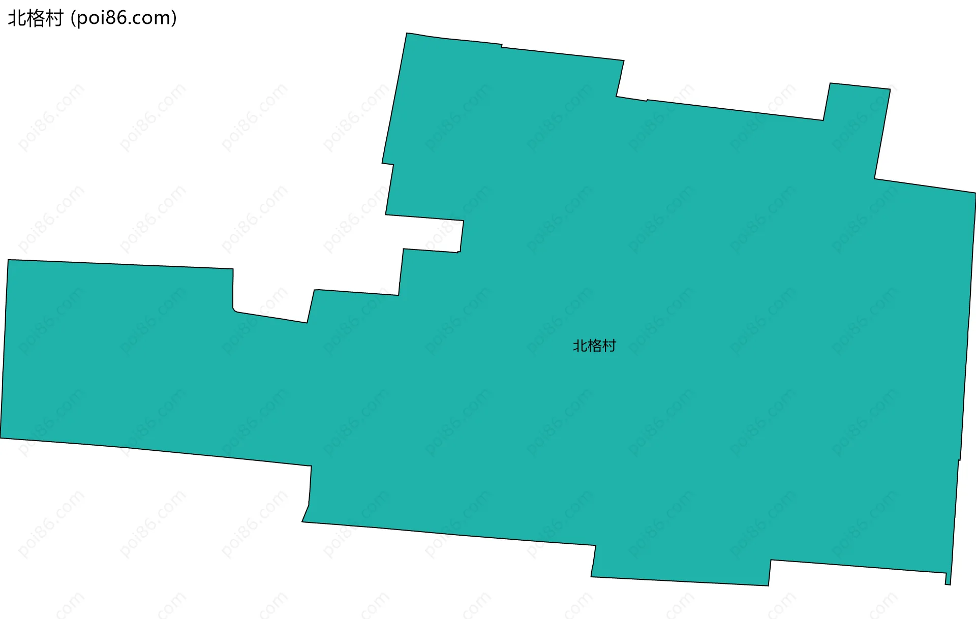 北格村边界地图