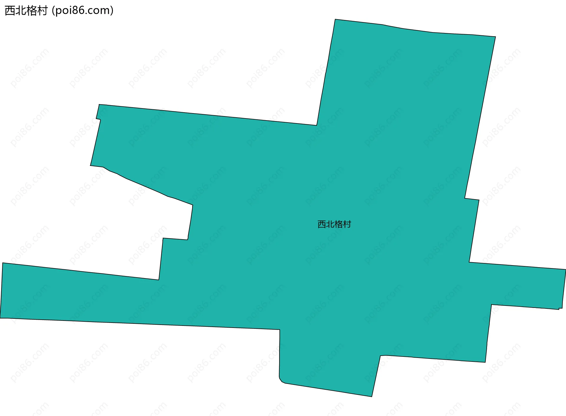 西北格村边界地图