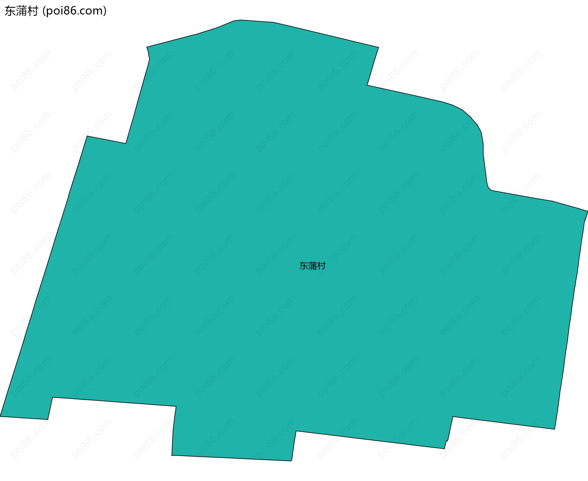 东蒲村边界地图