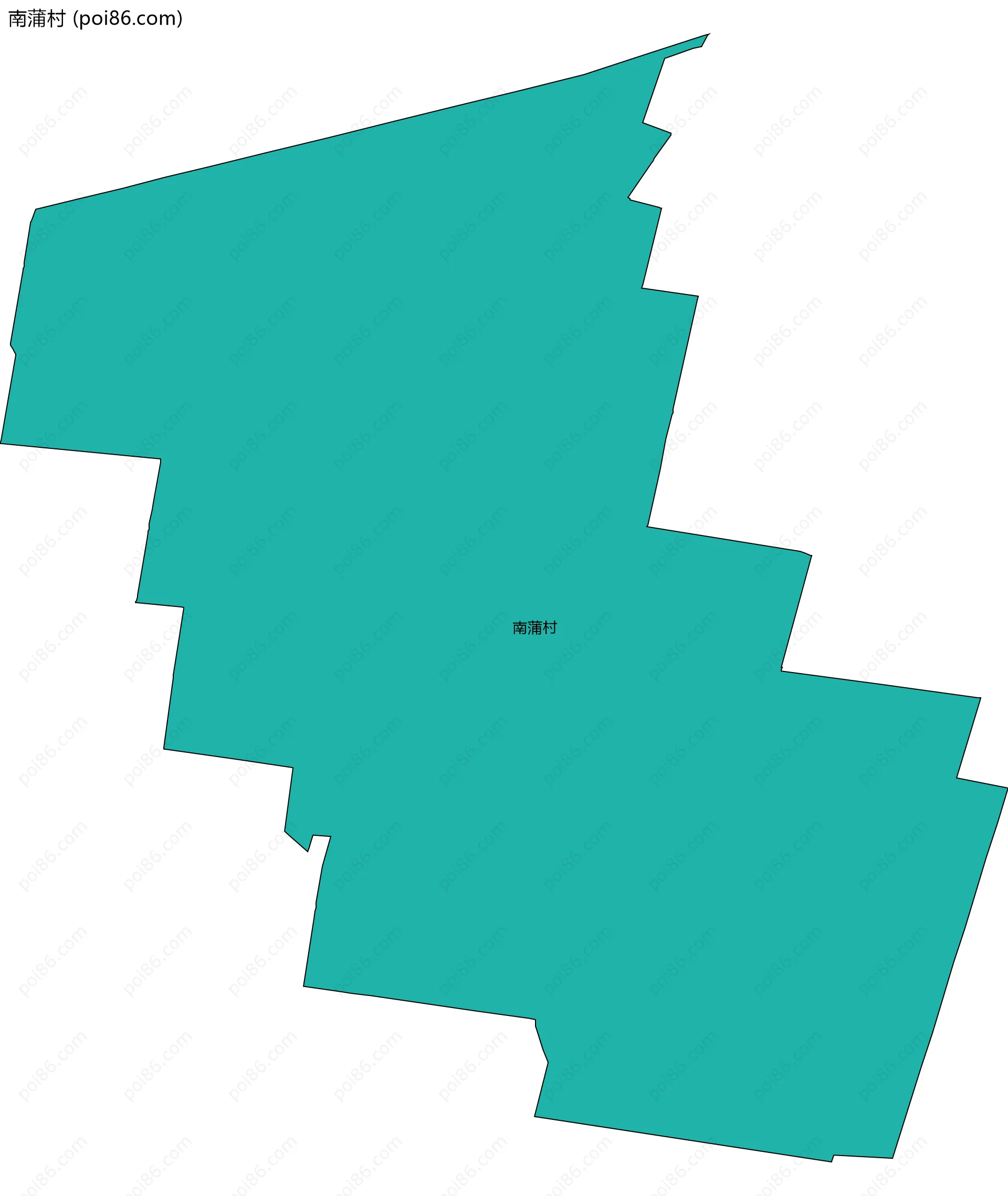 南蒲村边界地图