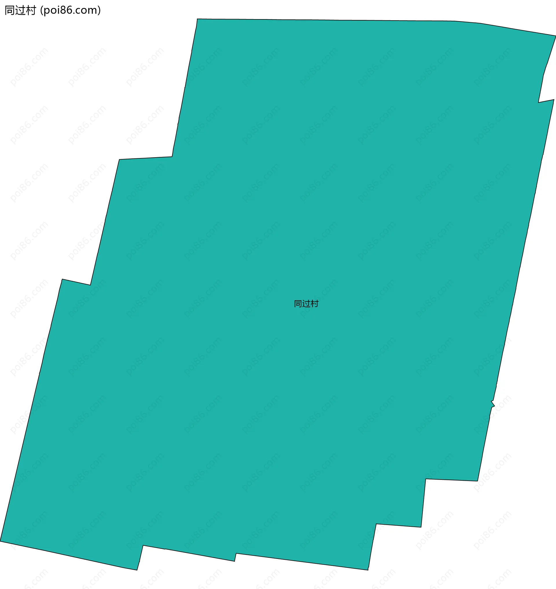 同过村边界地图