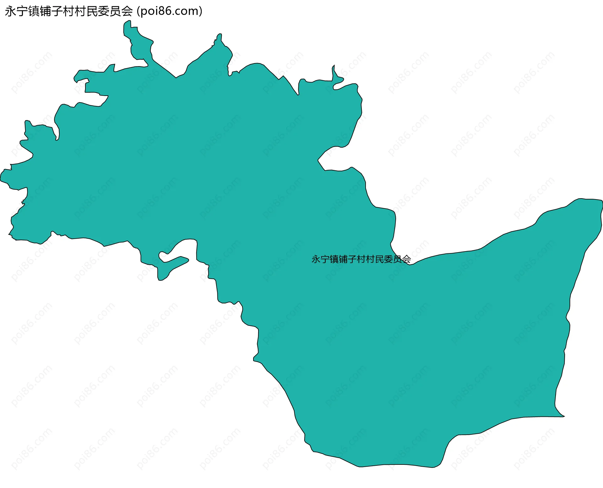 永宁镇铺子村村民委员会边界地图