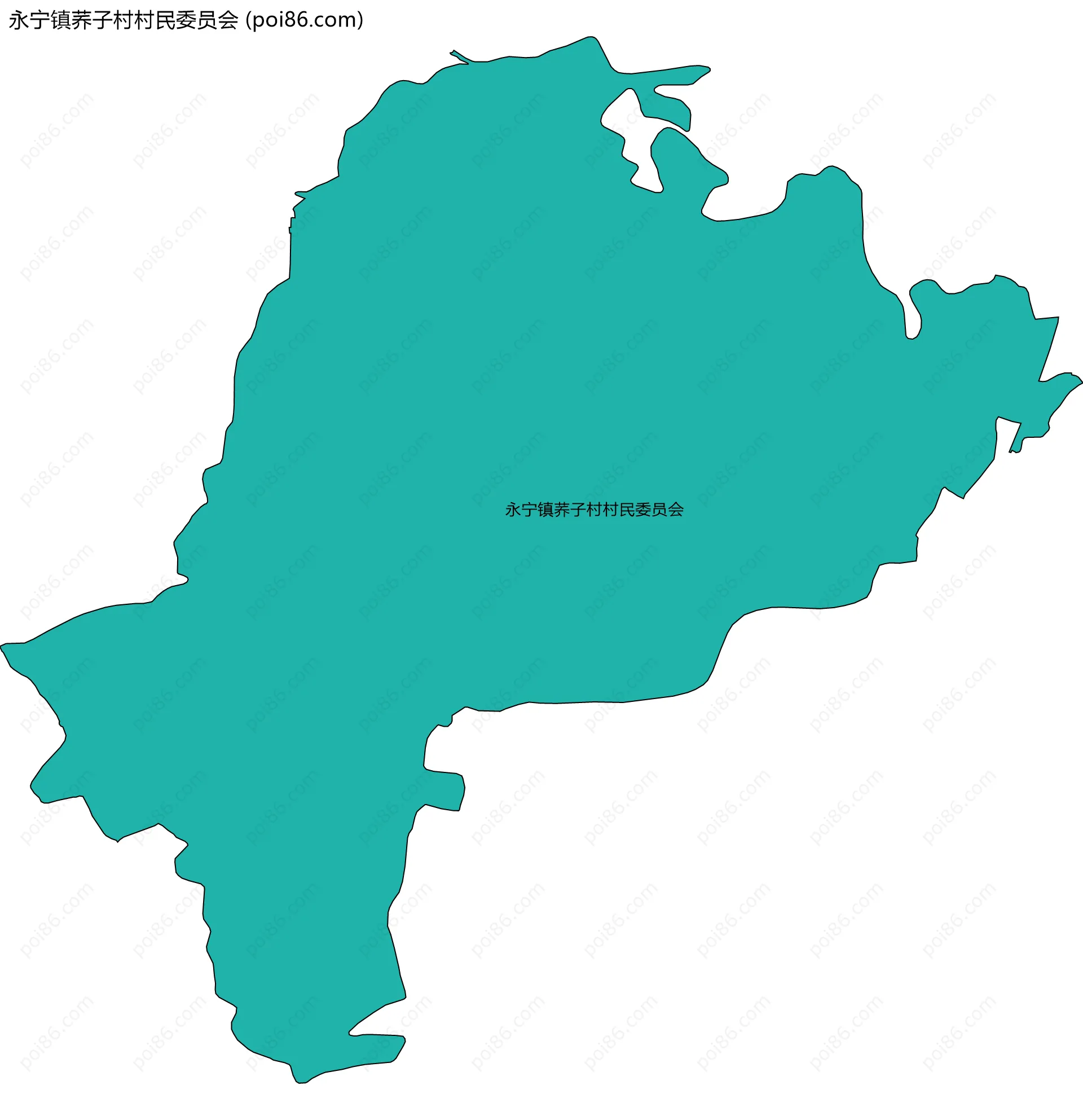 永宁镇荞子村村民委员会边界地图