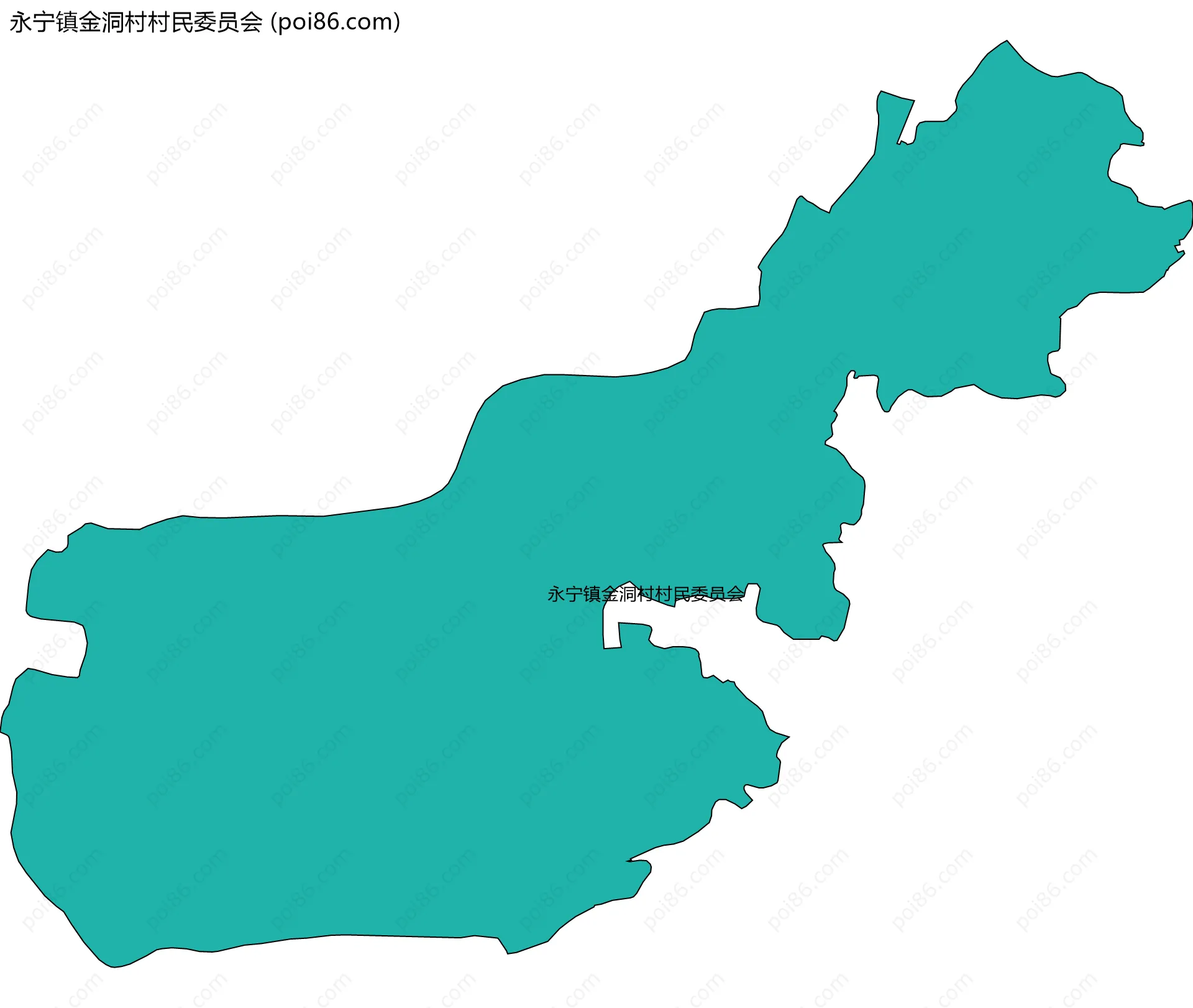 永宁镇金洞村村民委员会边界地图