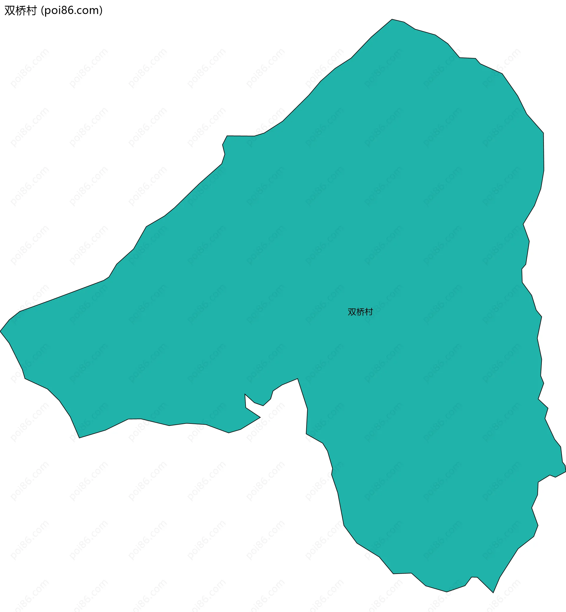 双桥村边界地图
