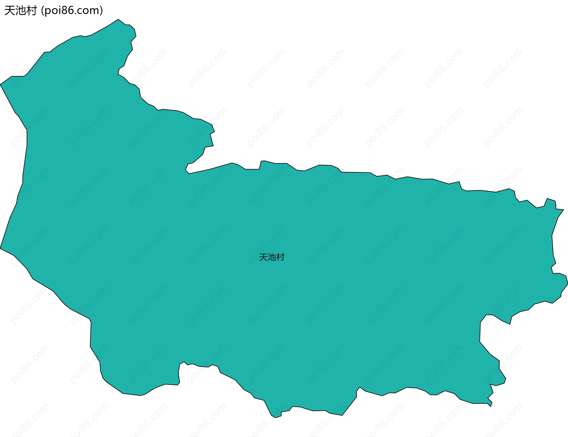 天池村边界地图