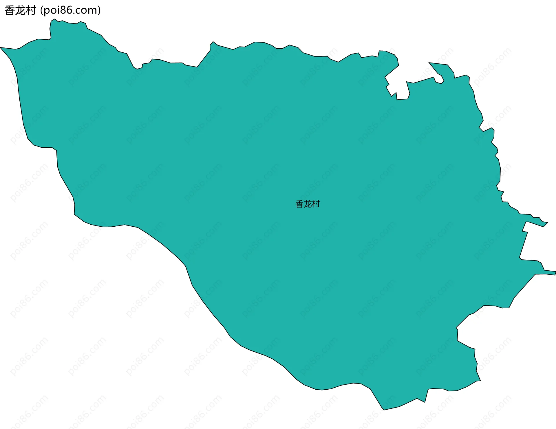 香龙村边界地图
