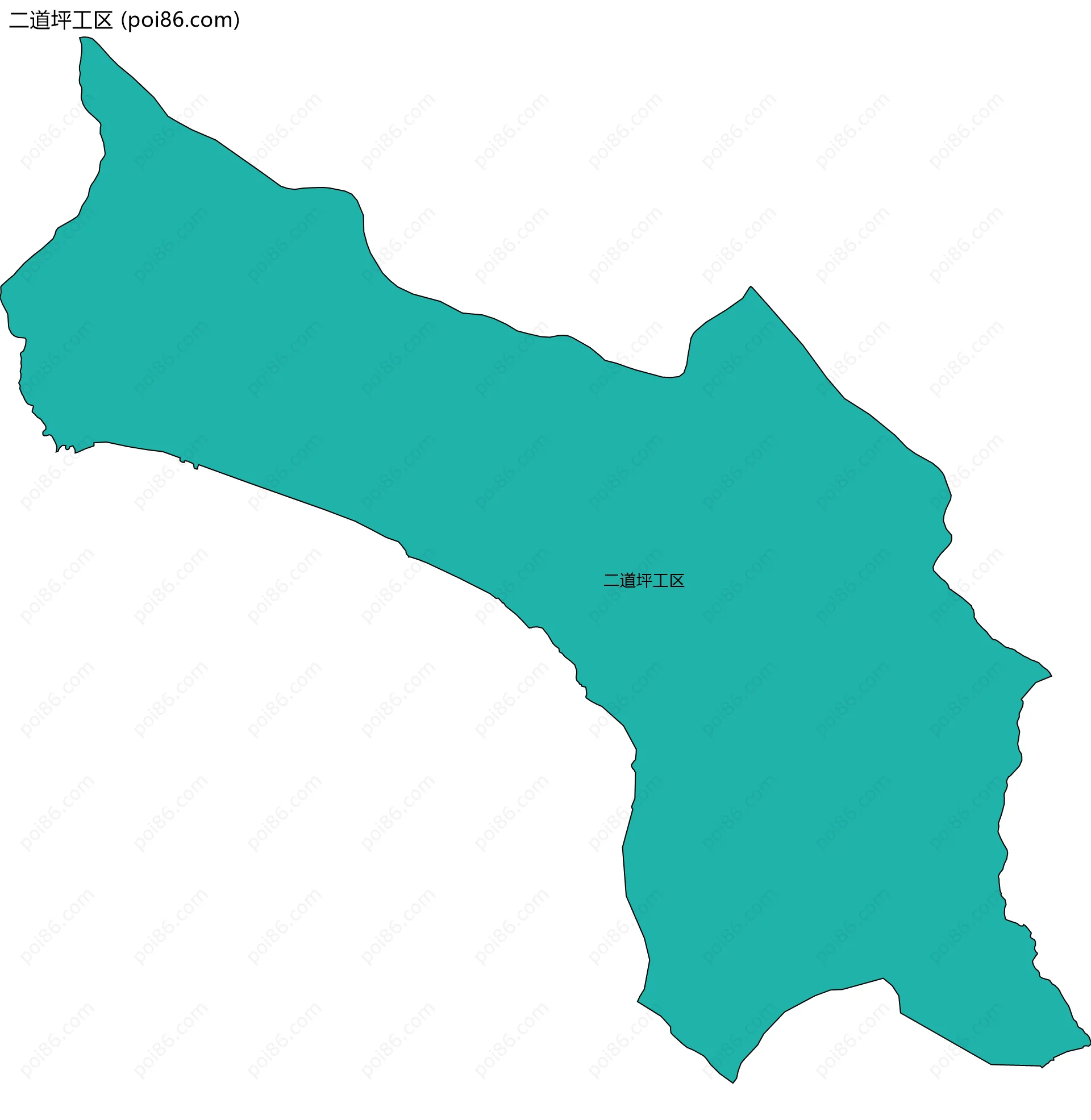 二道坪工区边界地图