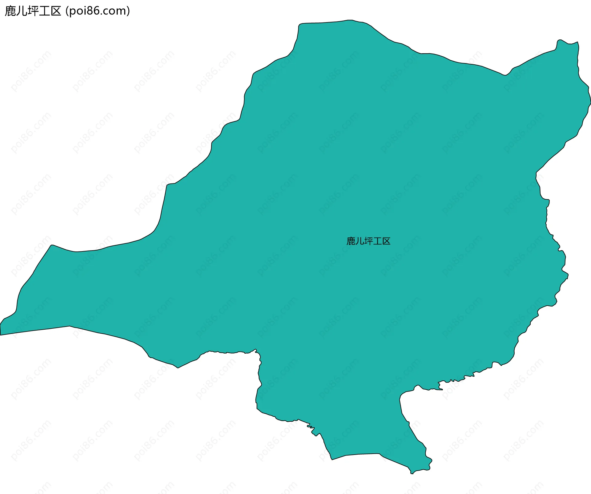 鹿儿坪工区边界地图