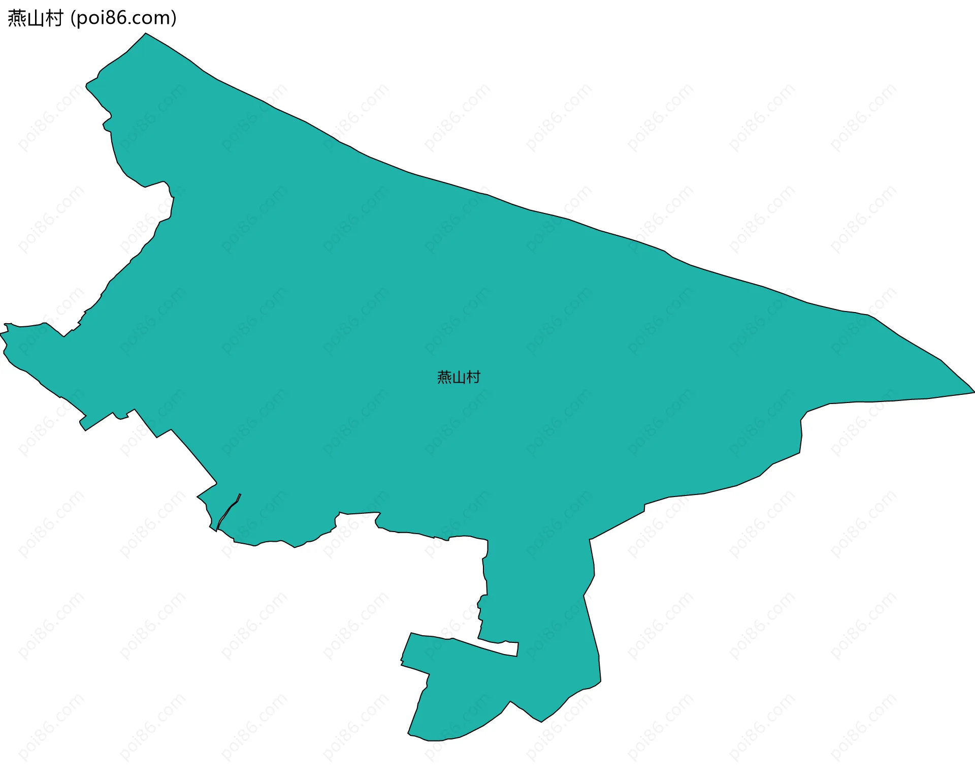 燕山村边界地图