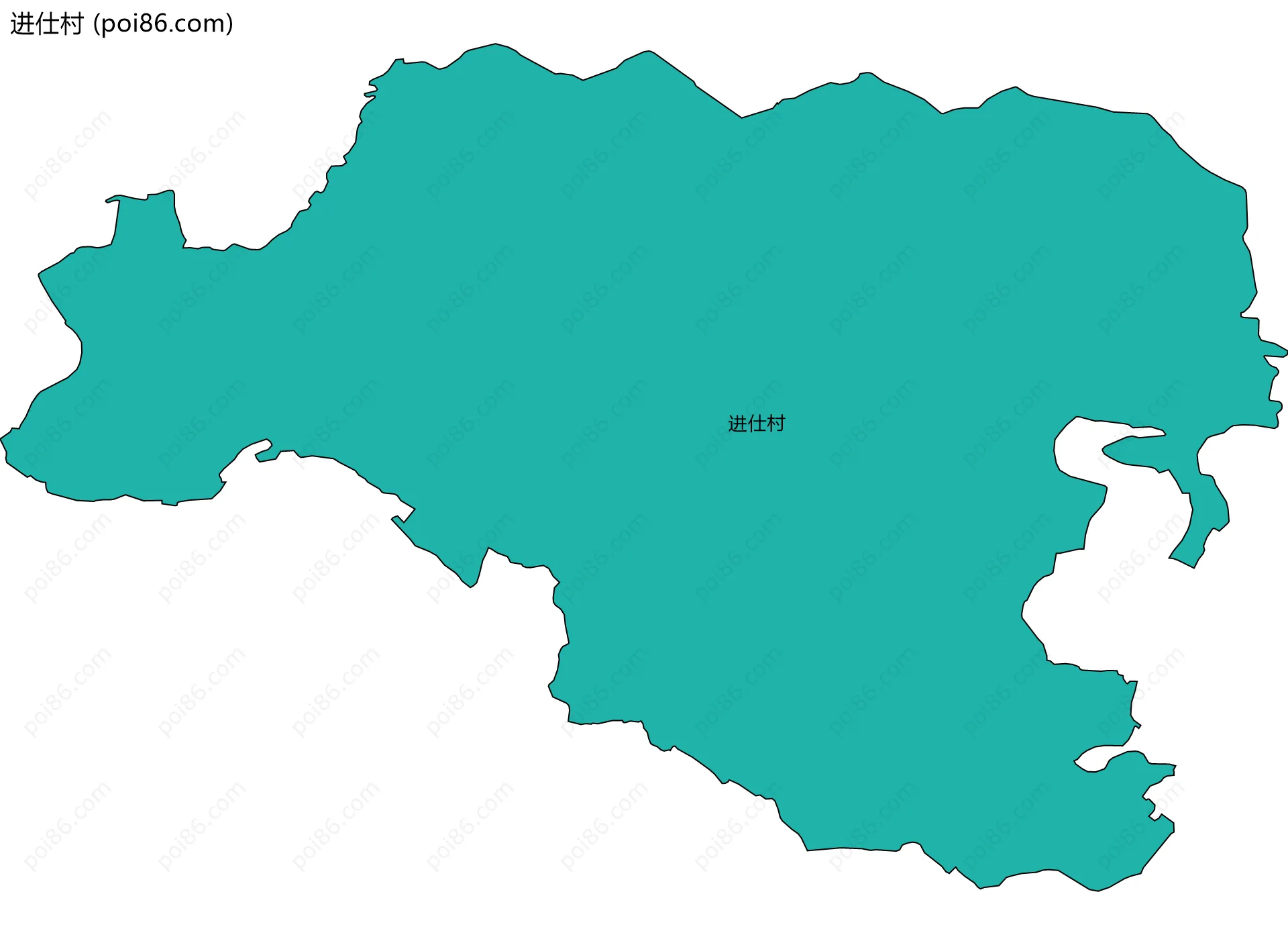 进仕村边界地图