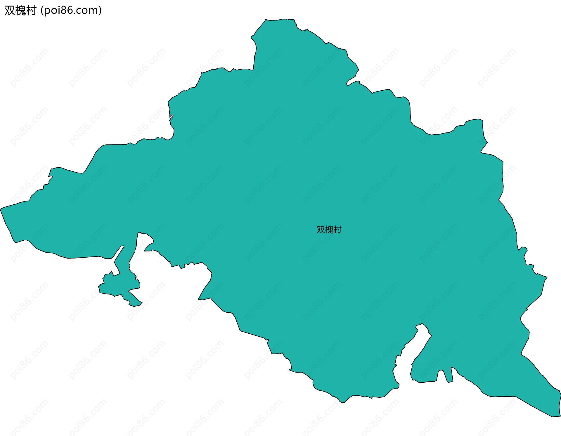 双槐村边界地图