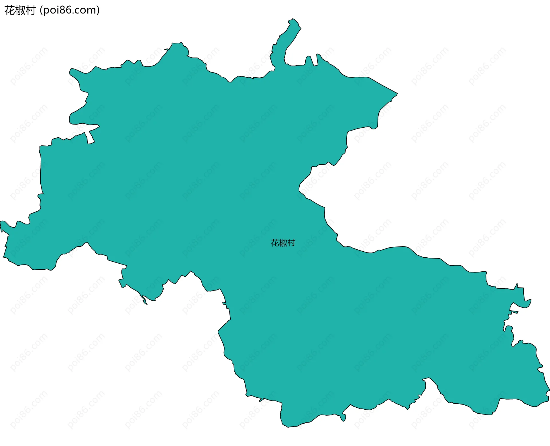 花椒村边界地图
