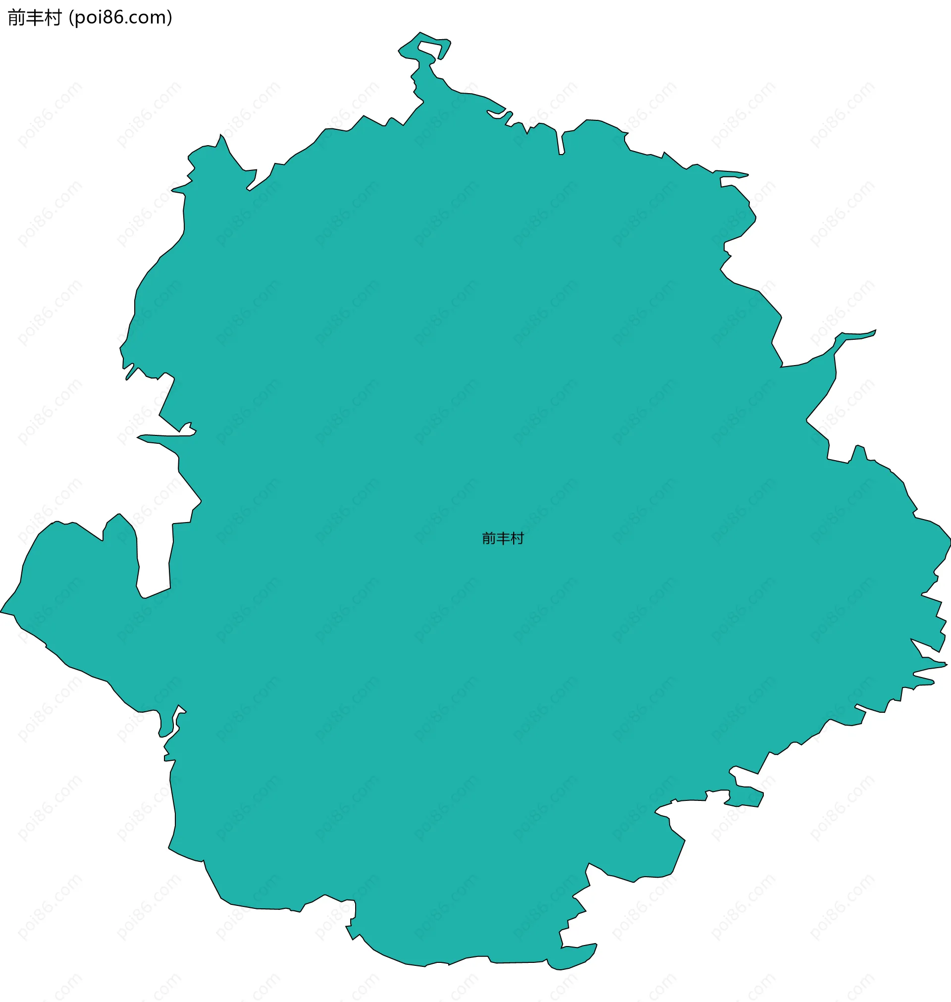 前丰村边界地图