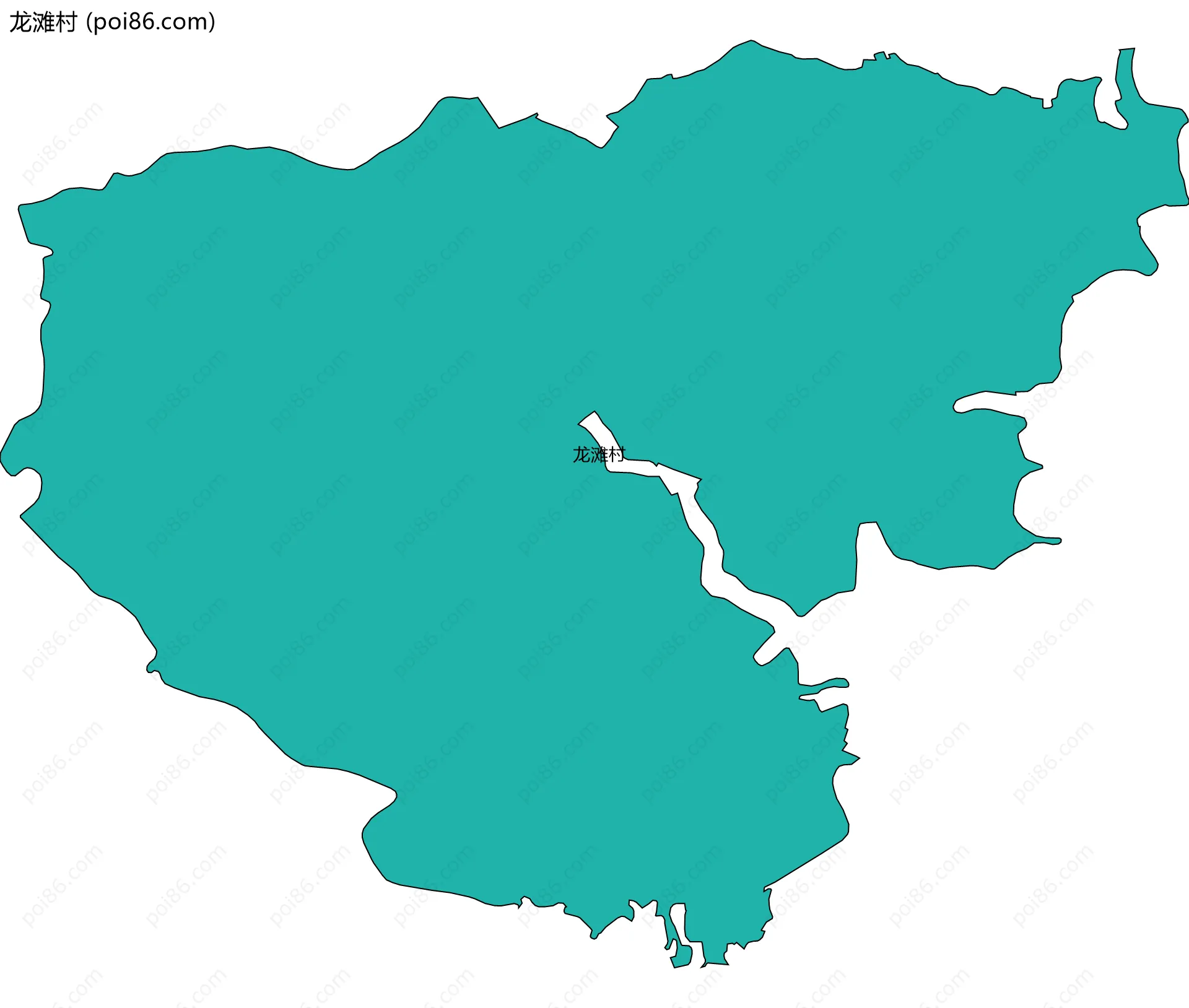 龙滩村边界地图