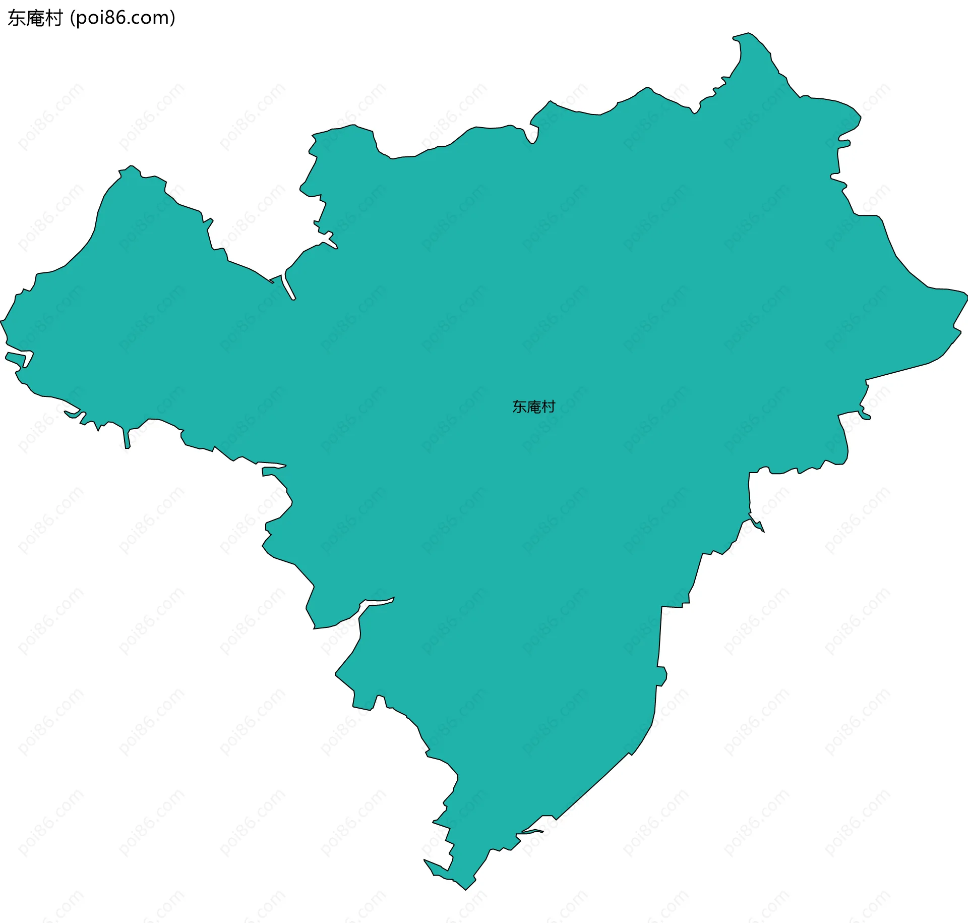 东庵村边界地图