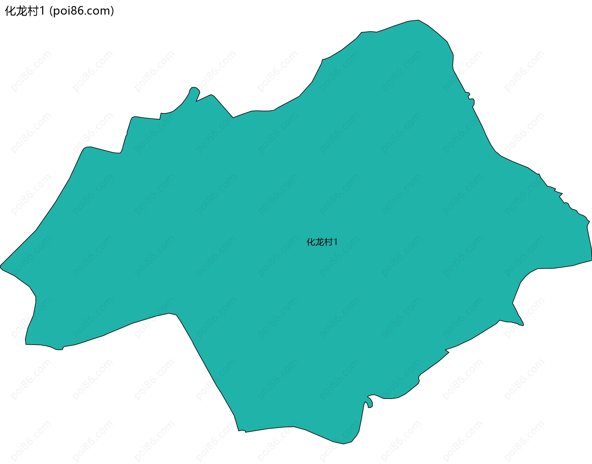 化龙村1边界地图