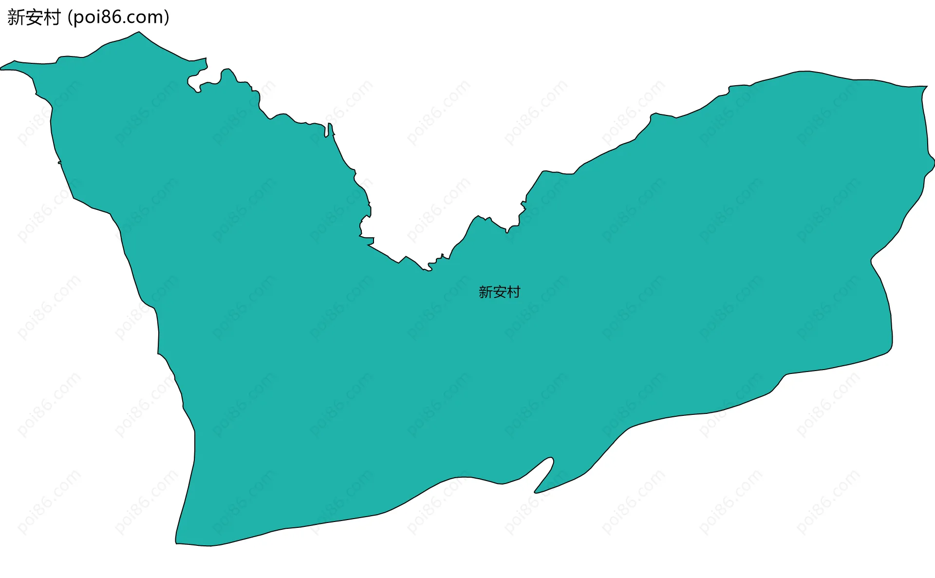 新安村边界地图