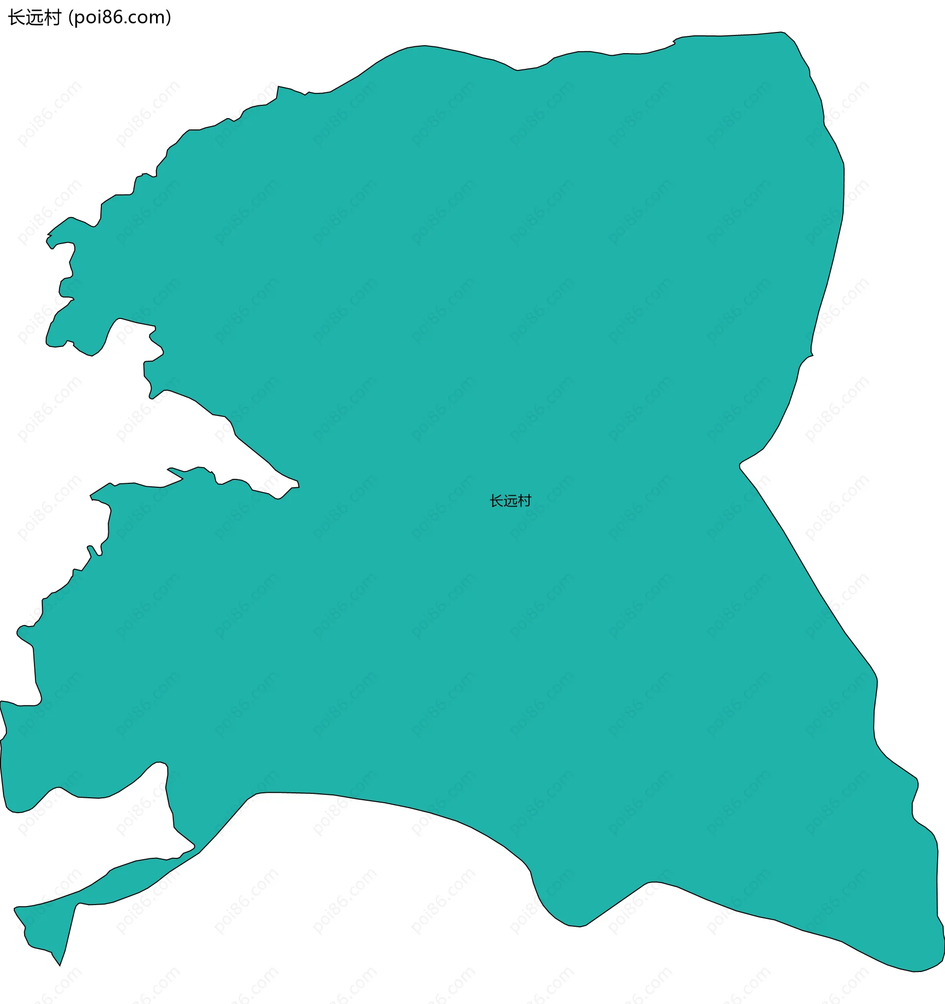 长远村边界地图