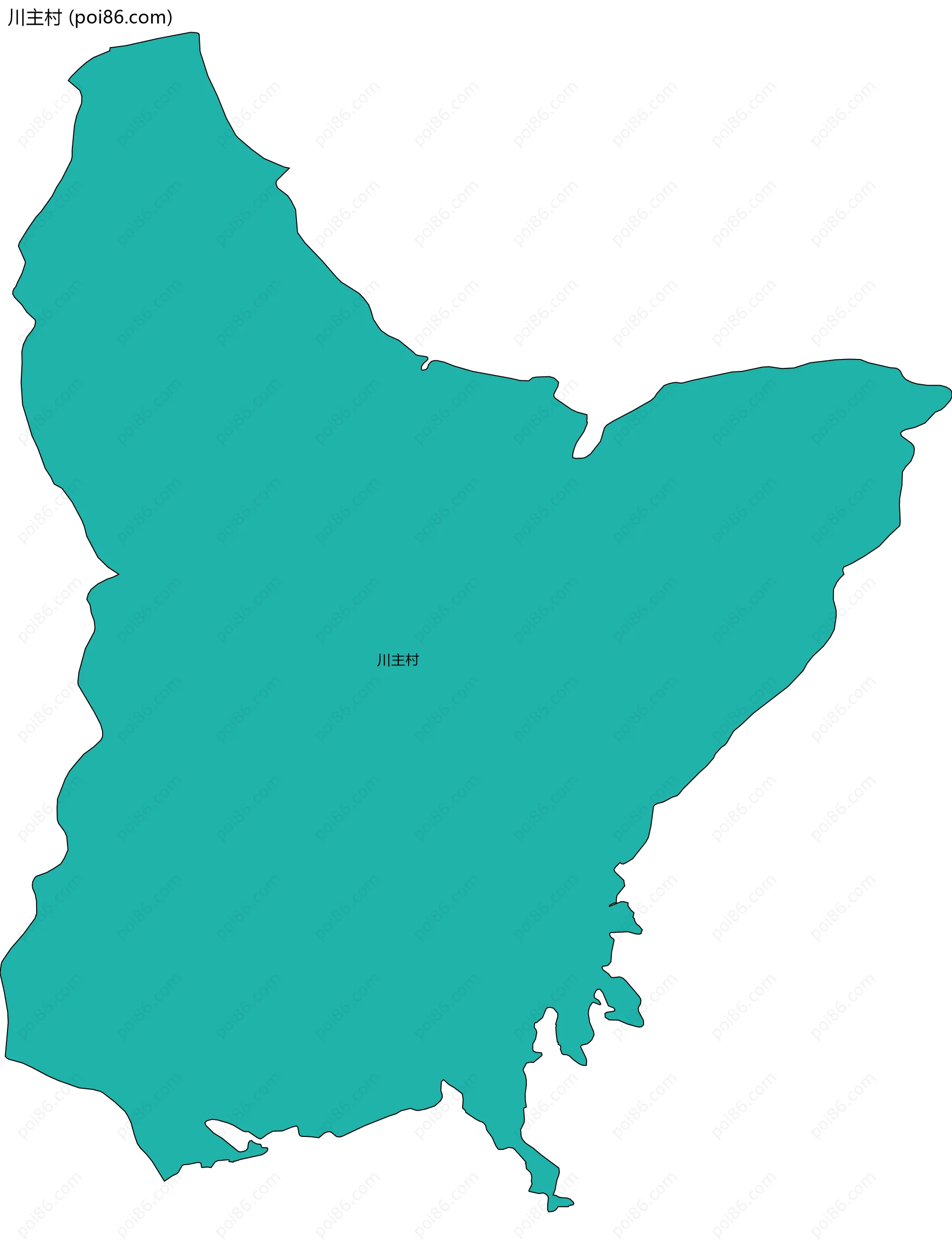 川主村边界地图