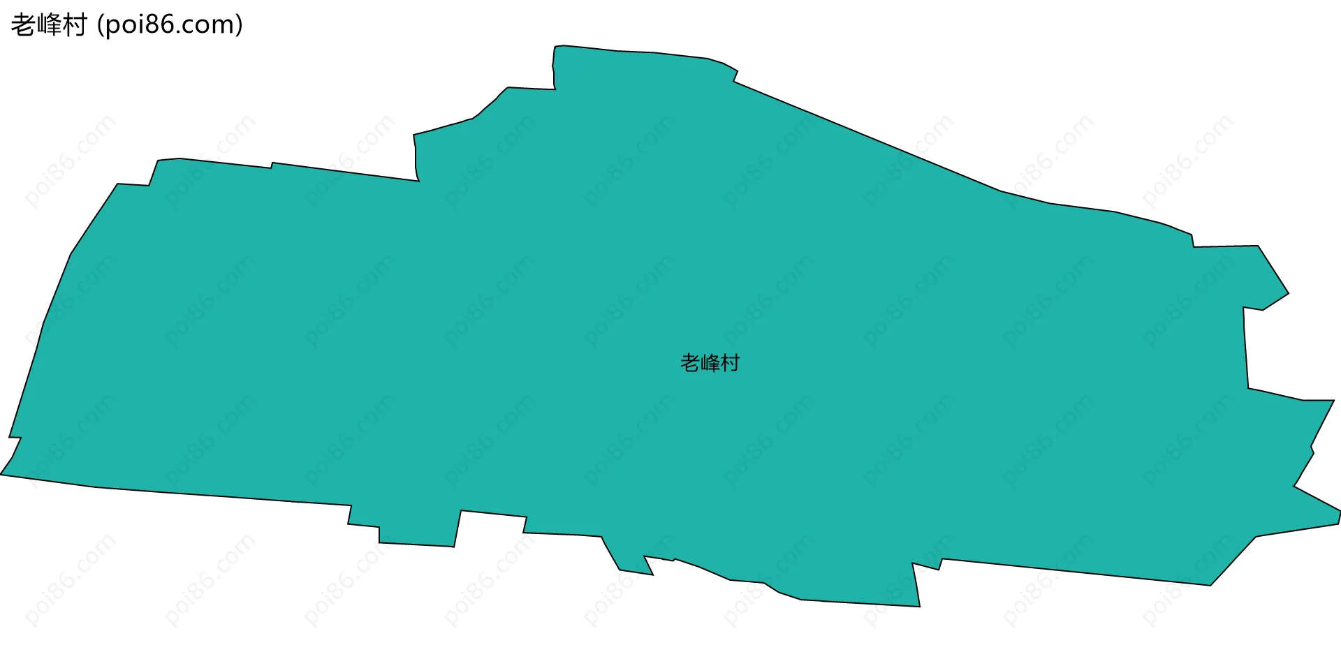 老峰村边界地图