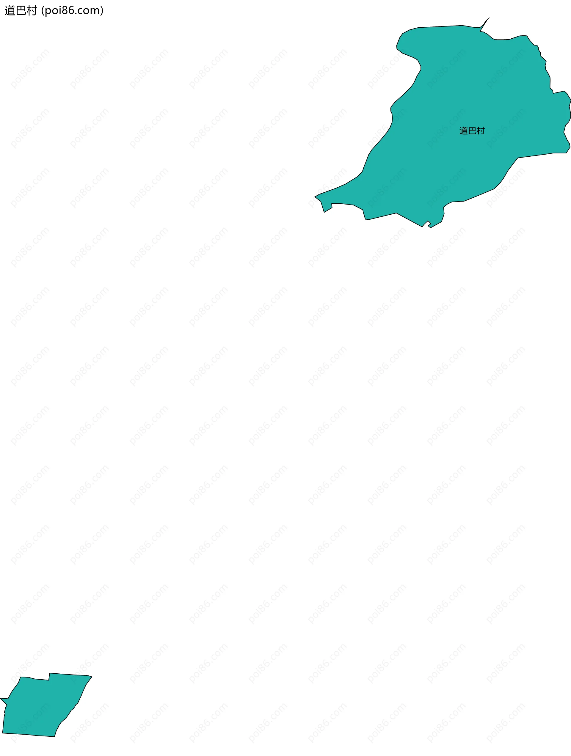 道巴村边界地图