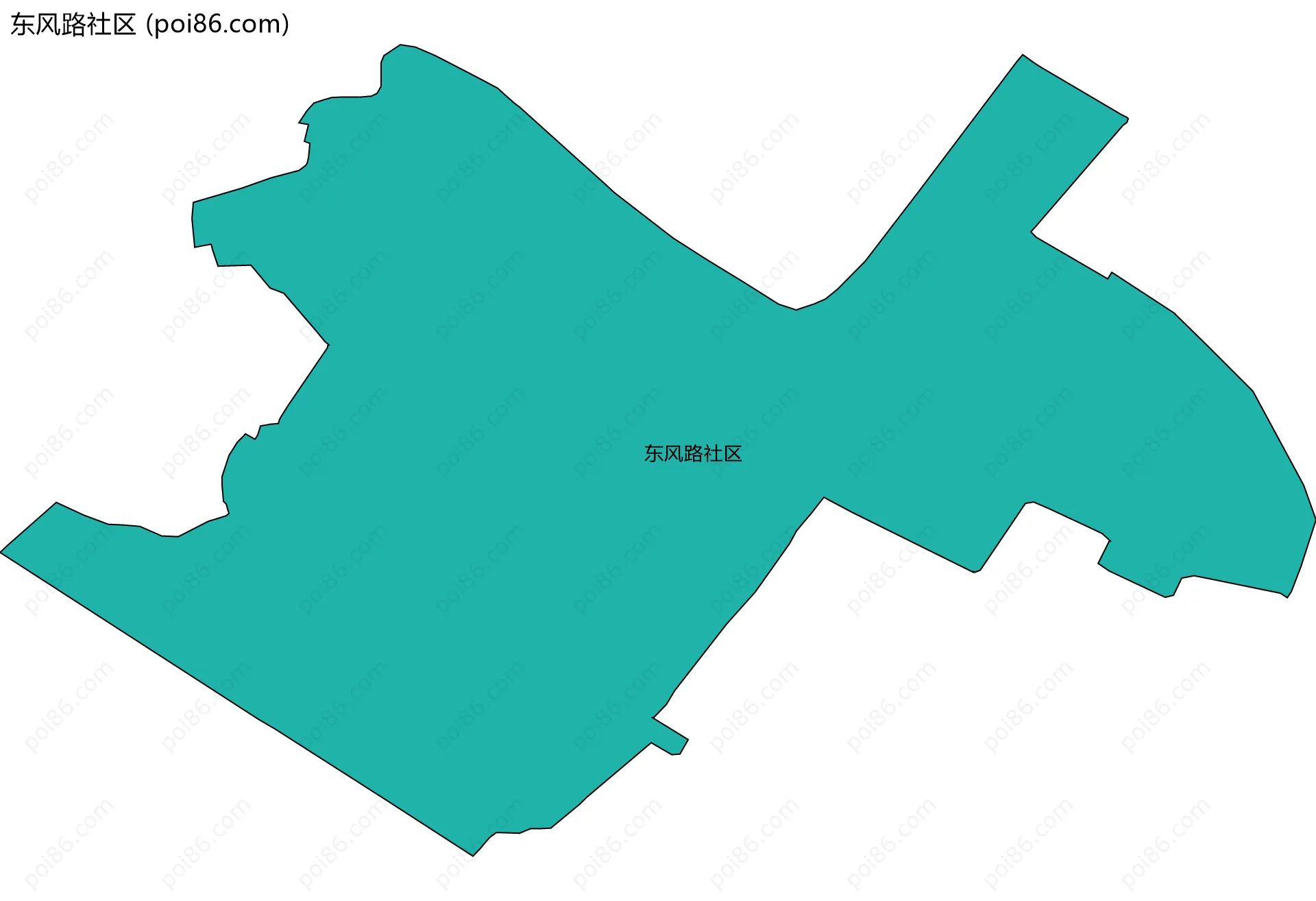 东风路社区边界地图