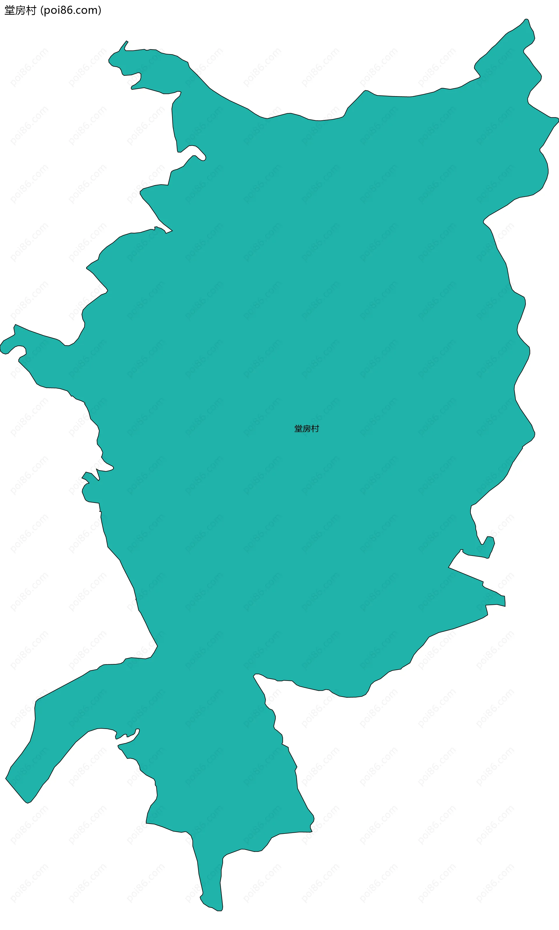 堂房村边界地图