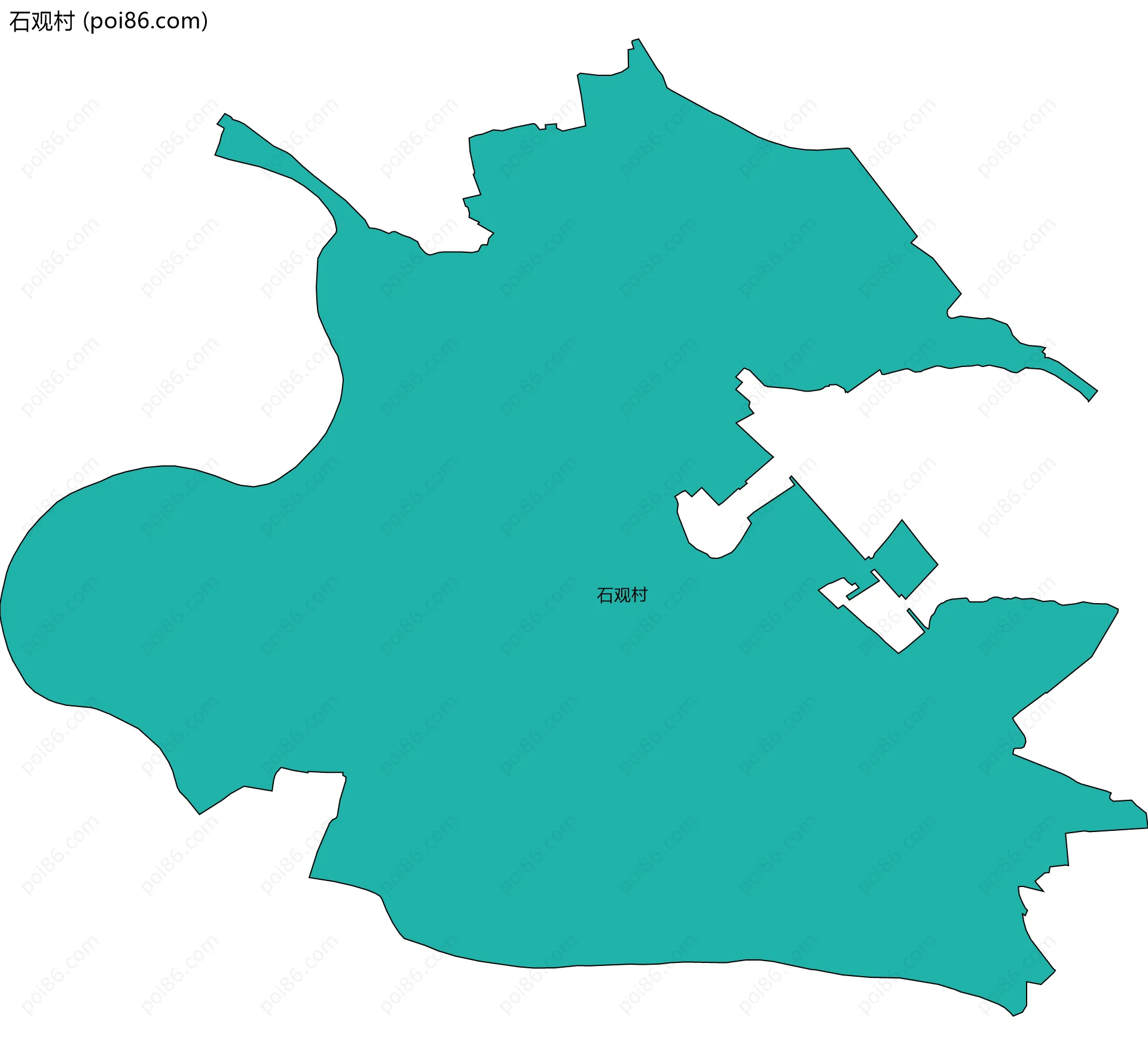 石观村边界地图