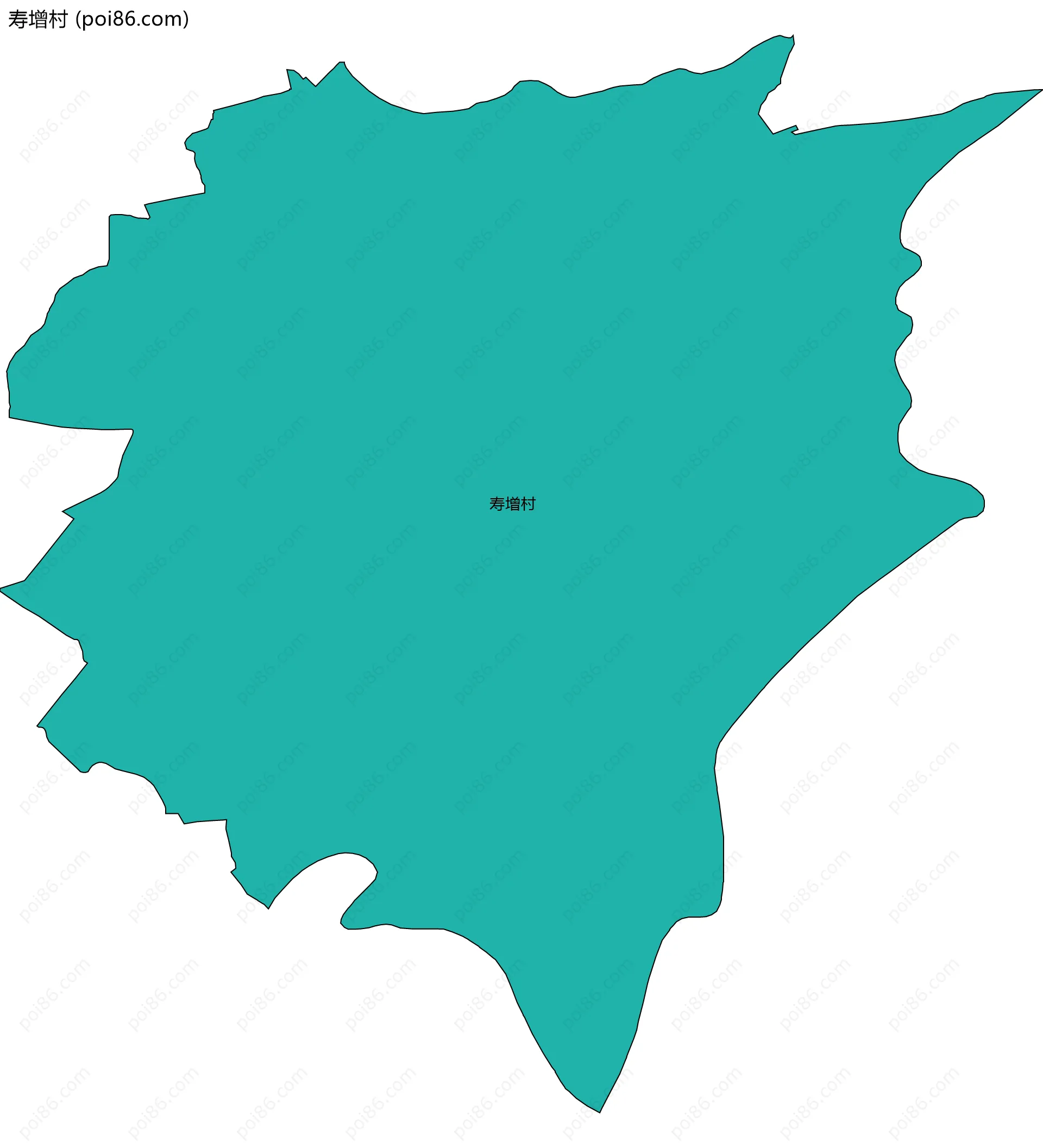 寿增村边界地图