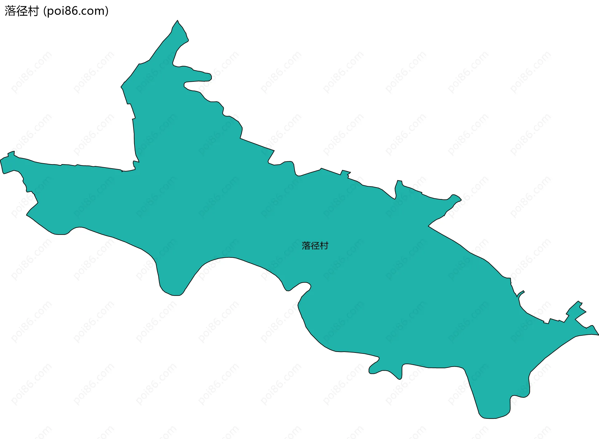 落径村边界地图