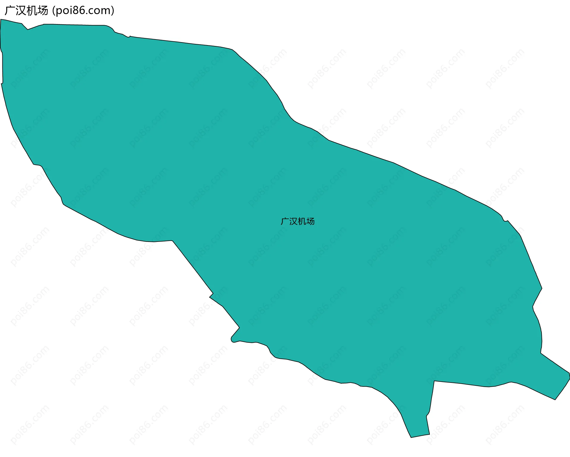 广汉机场边界地图