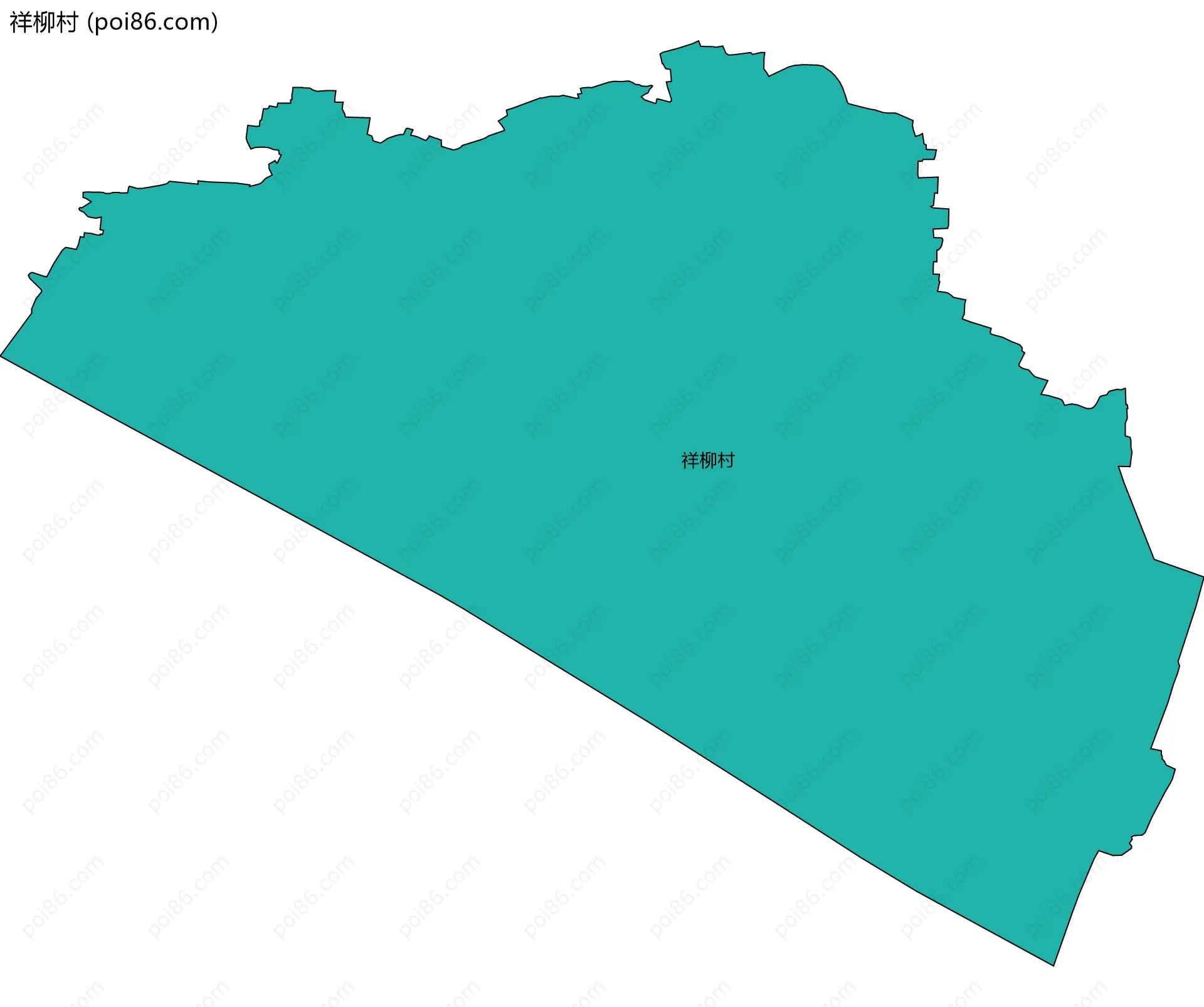 祥柳村边界地图