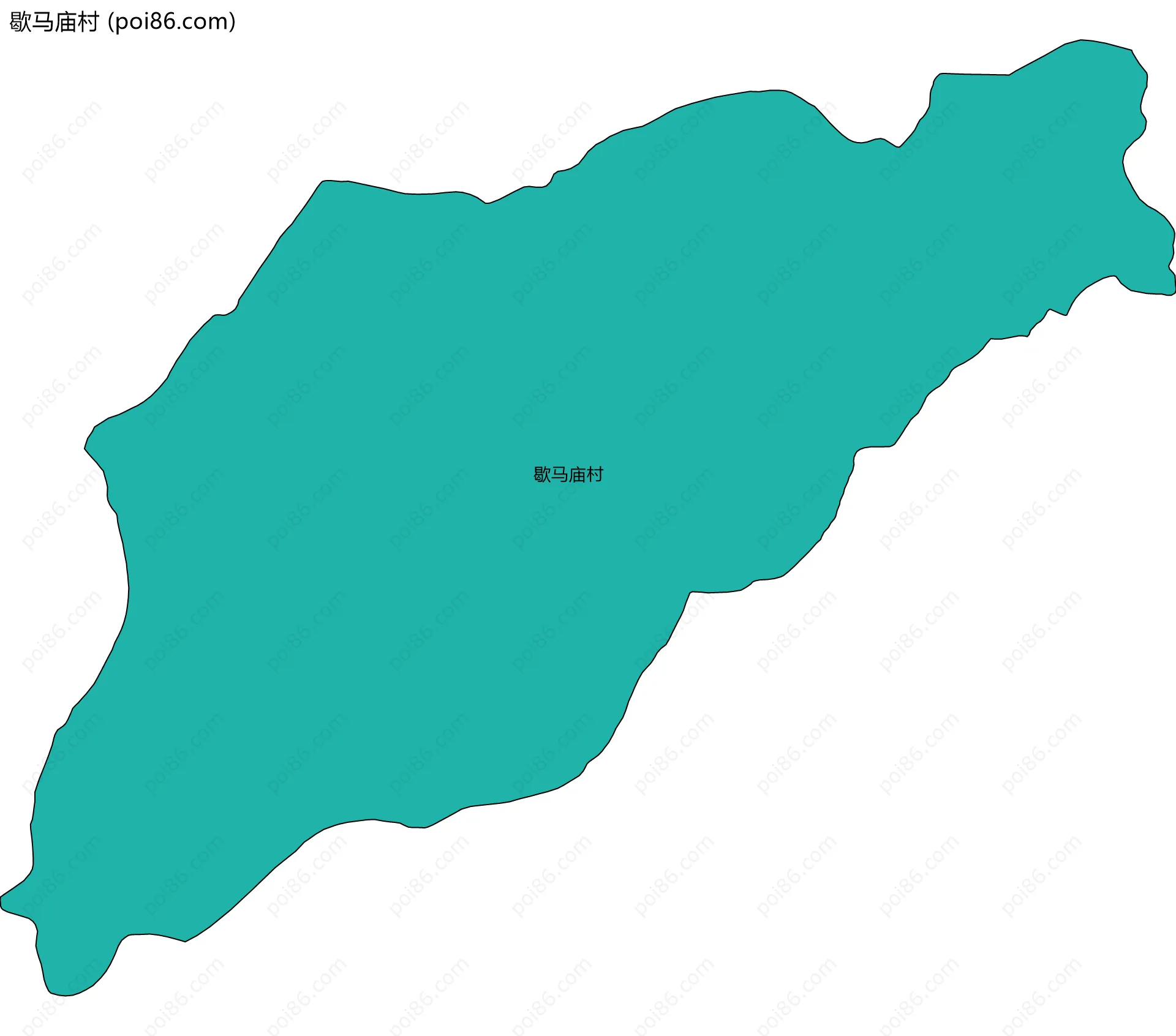 歇马庙村边界地图