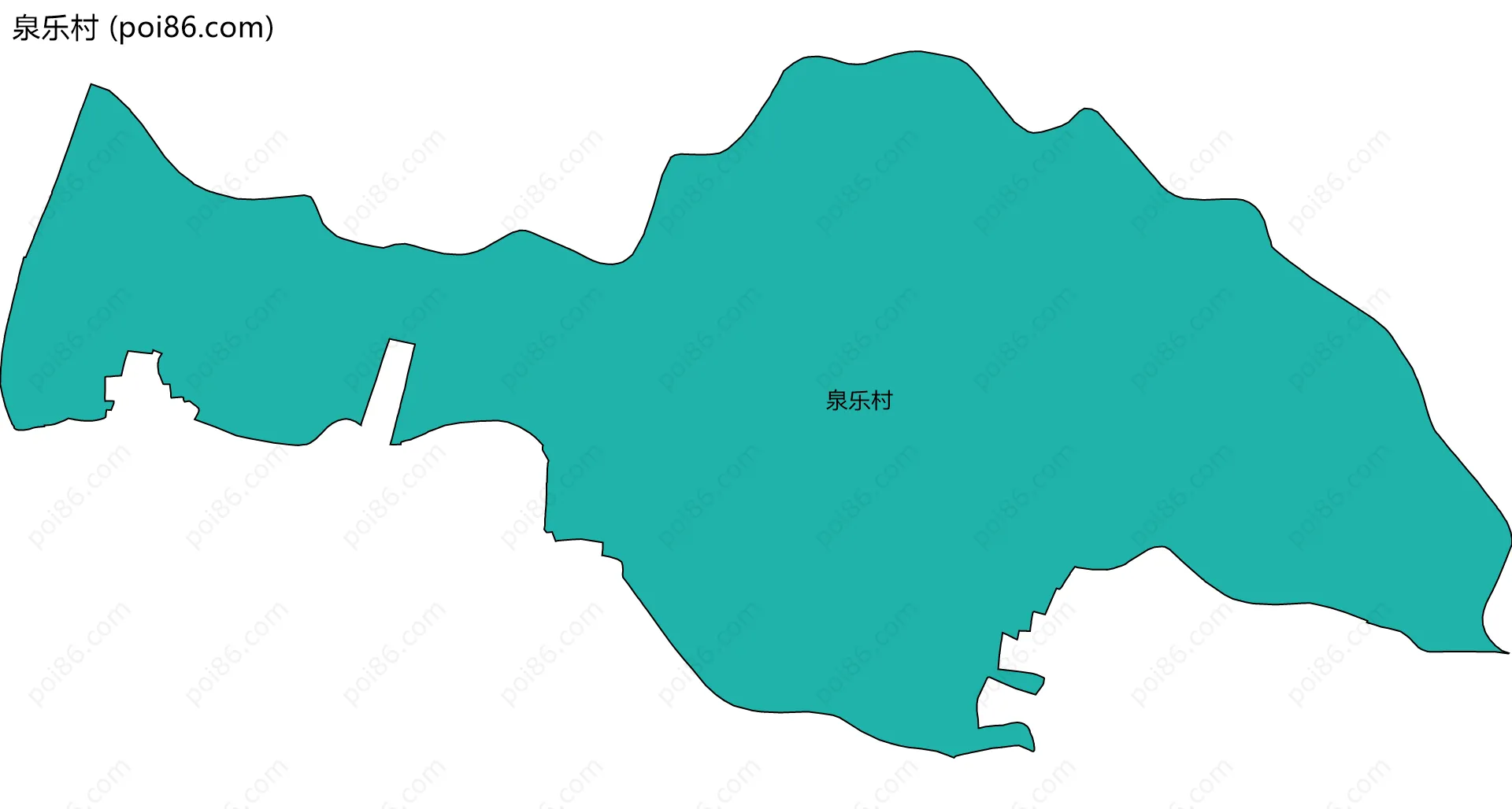 泉乐村边界地图