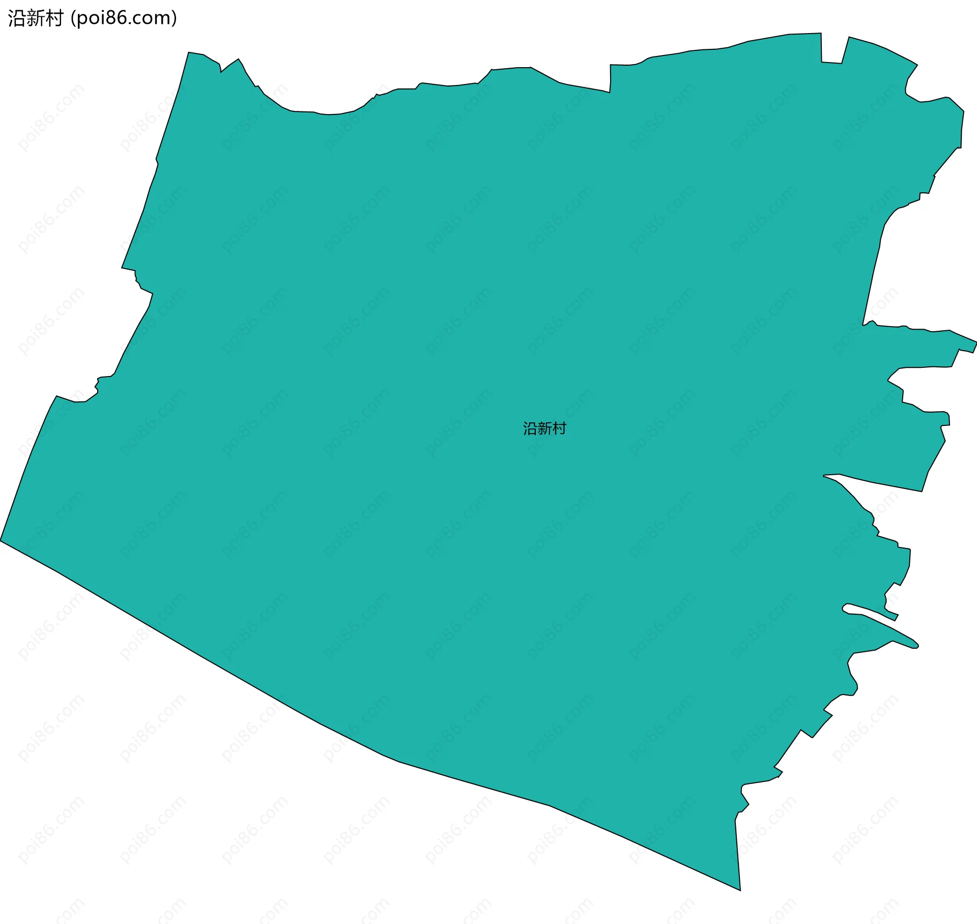 沿新村边界地图