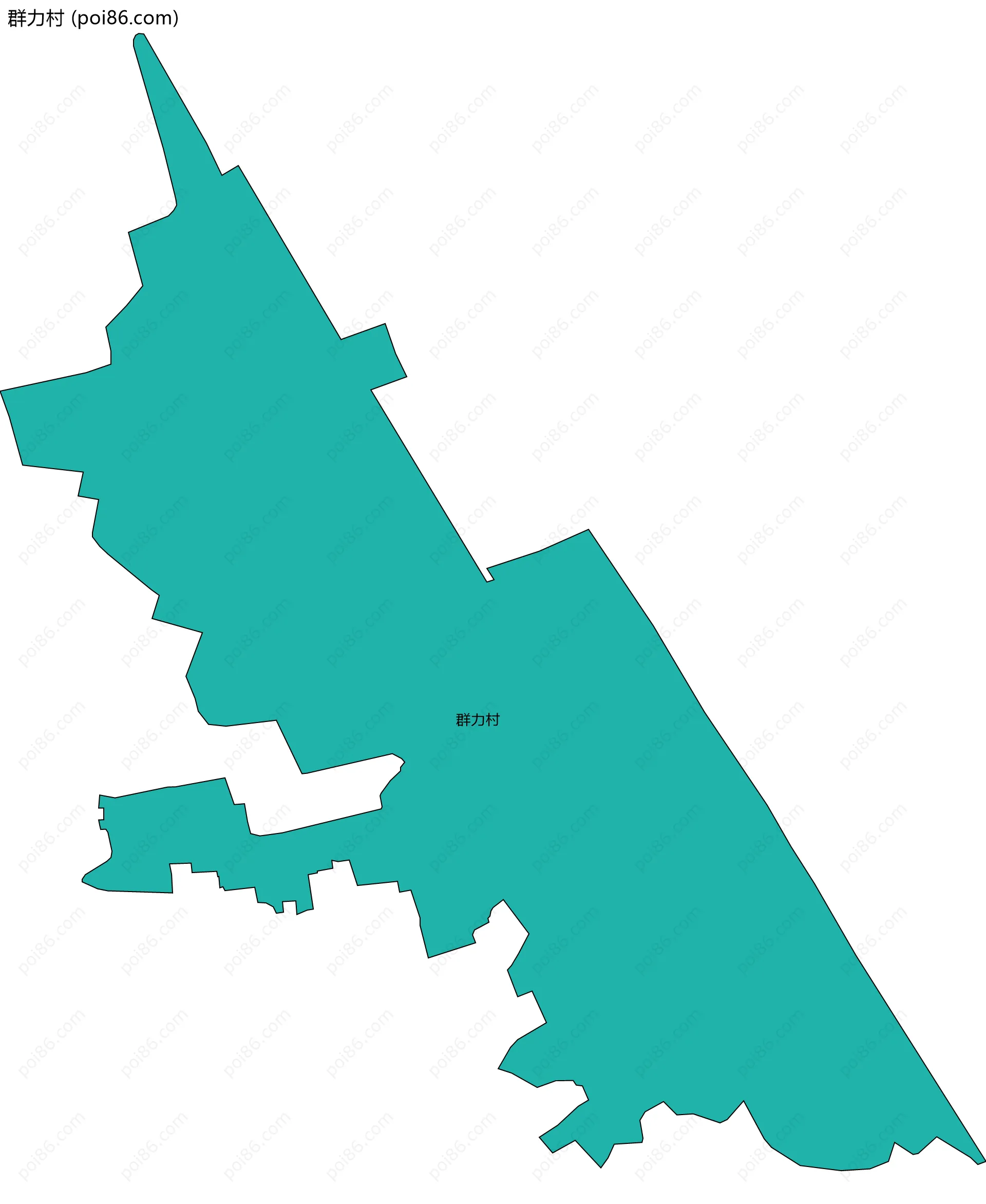 群力村边界地图