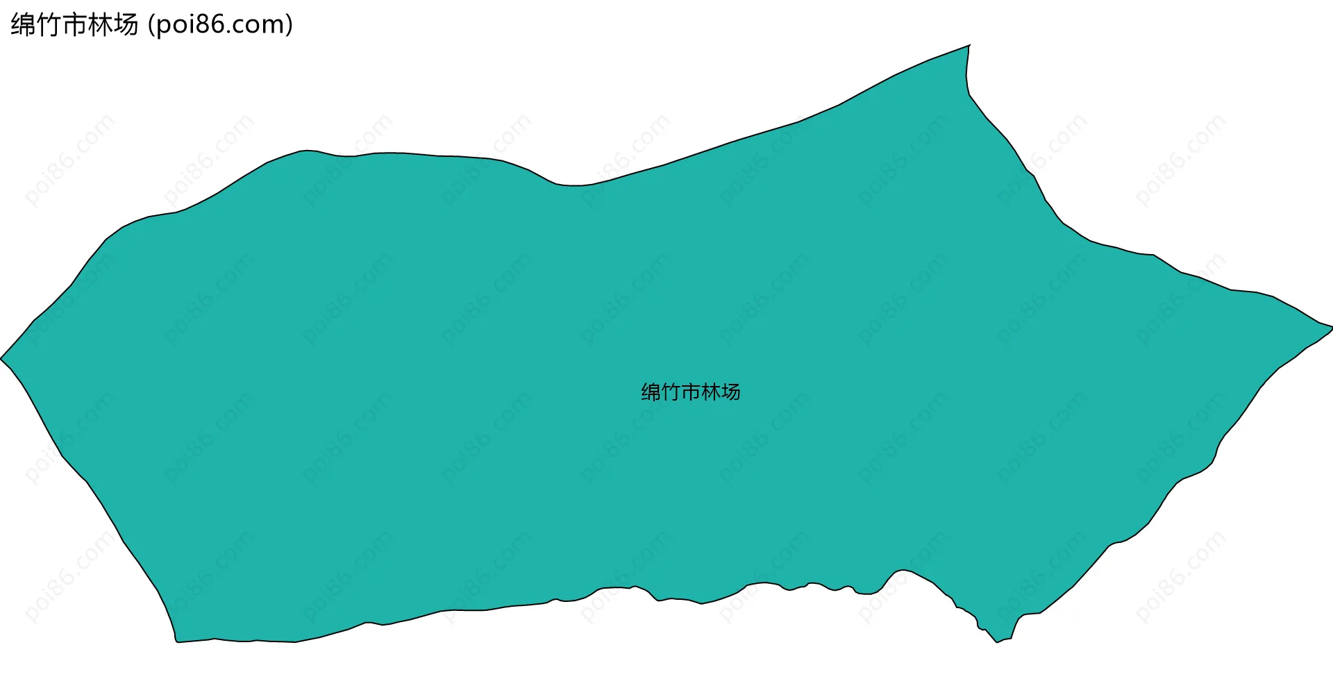 绵竹市林场边界地图