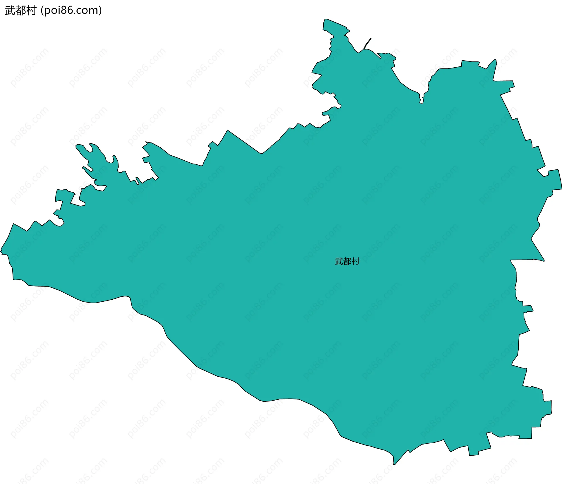 武都村边界地图