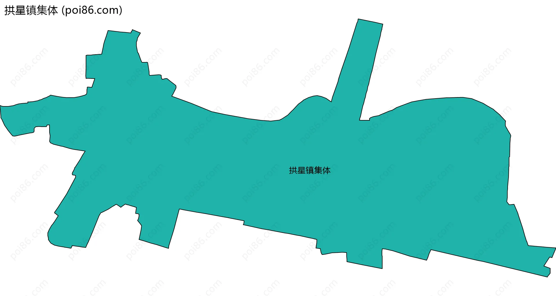 拱星镇集体边界地图