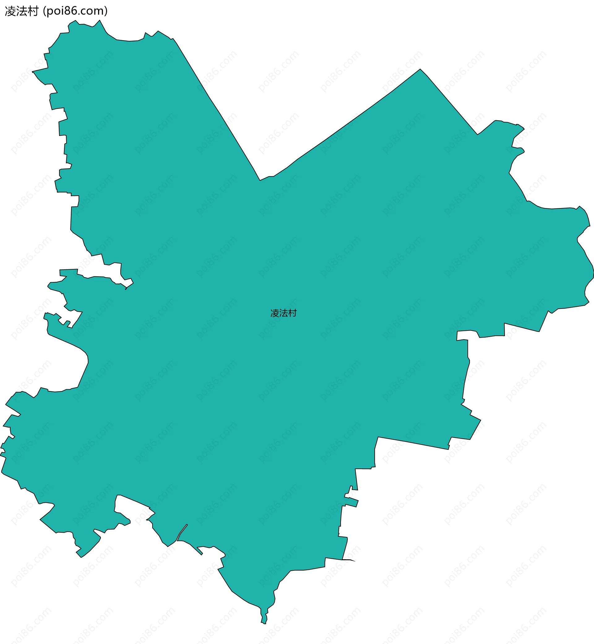 凌法村边界地图