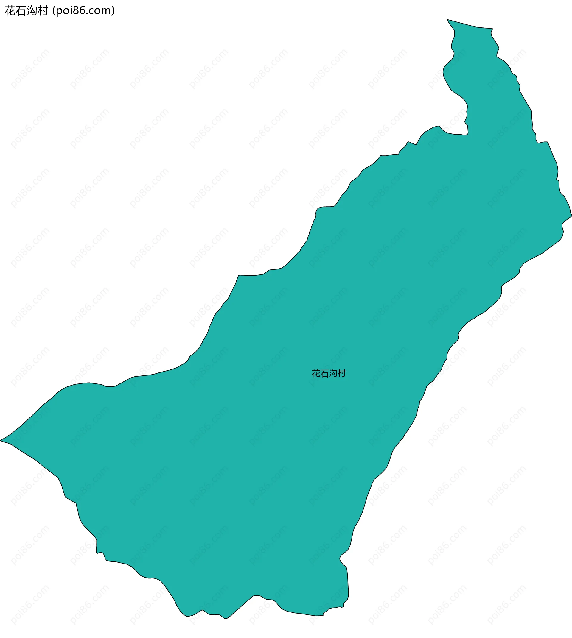 花石沟村边界地图