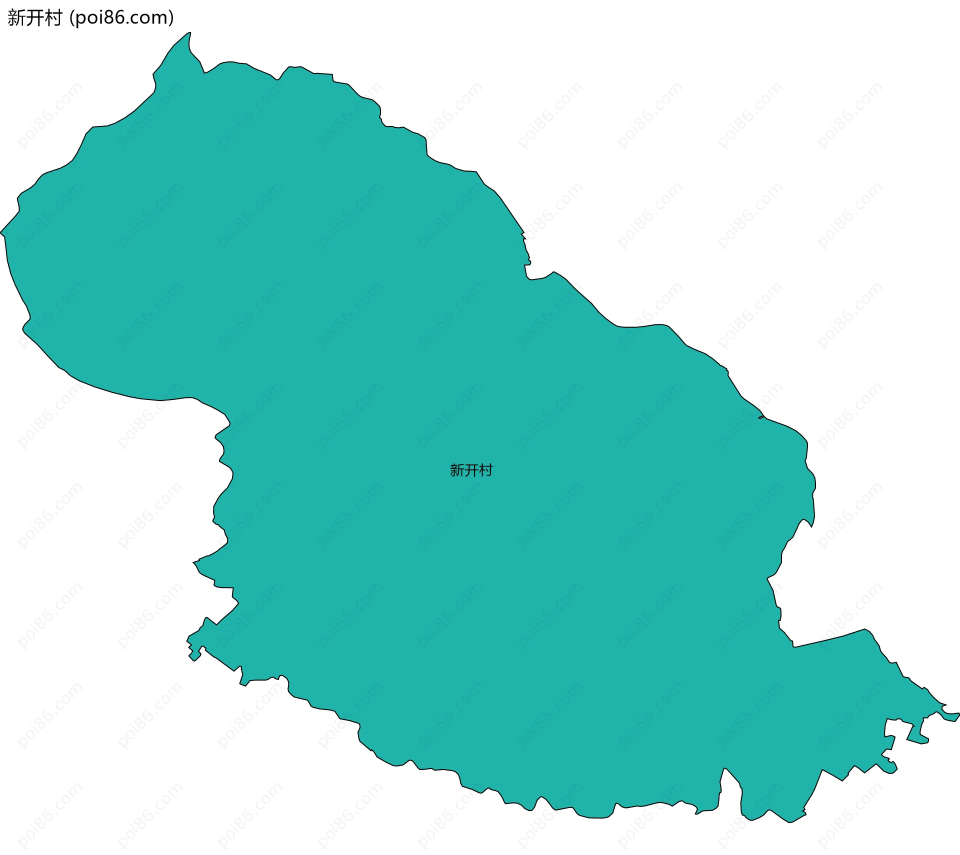 新开村边界地图