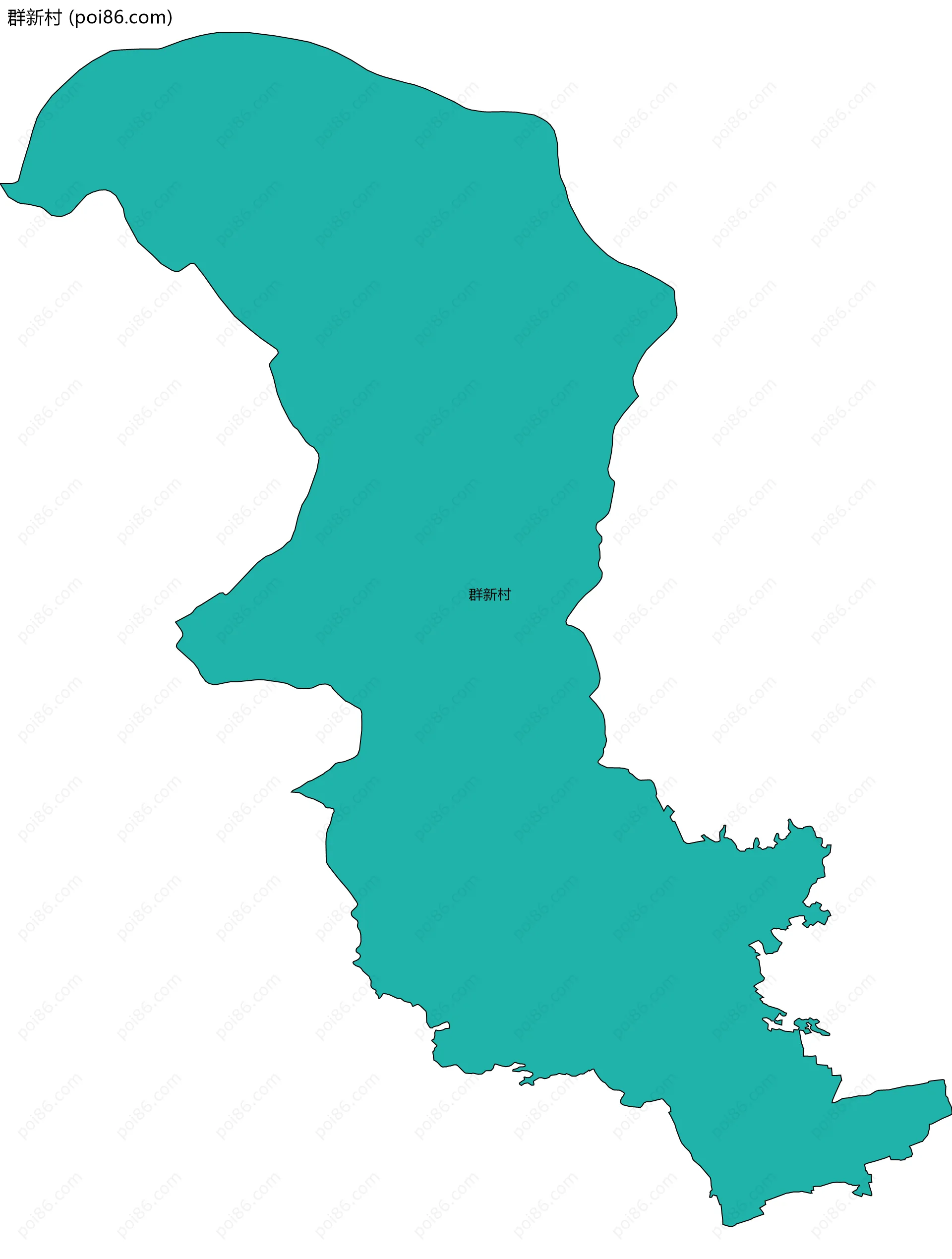 群新村边界地图